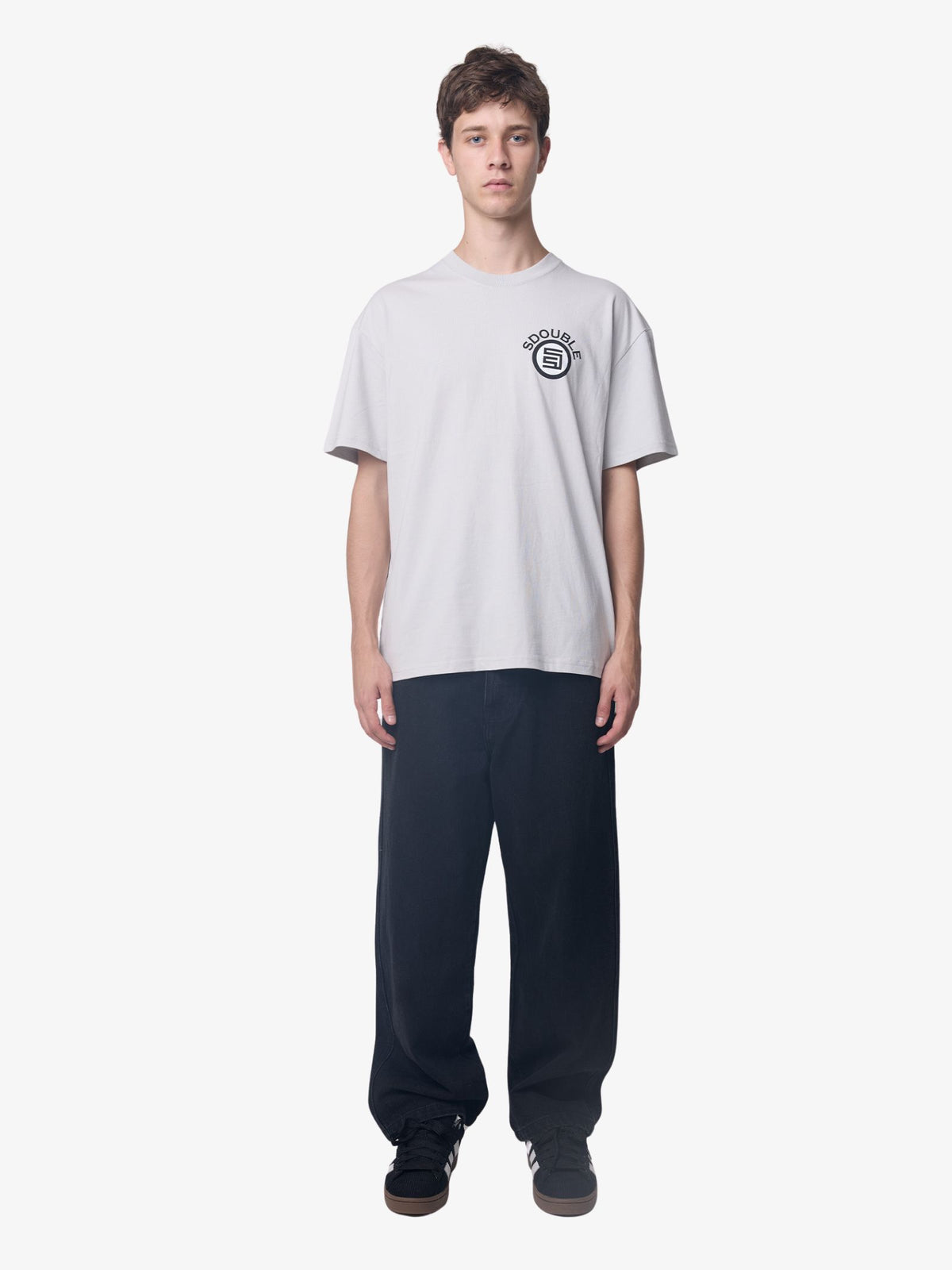 S-Double Arch Dot Short Sleeve Tee | Light Blue