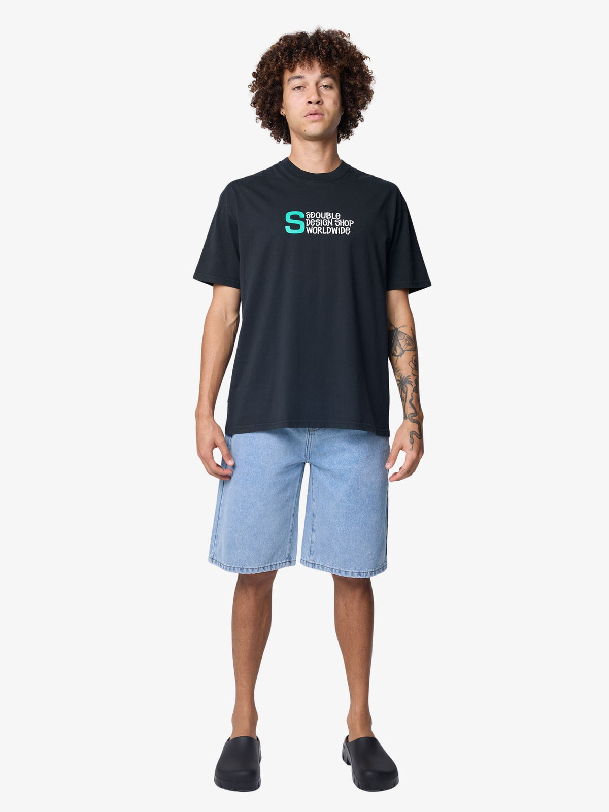 S-Double Design Shop Ss Tee | Pigment Black