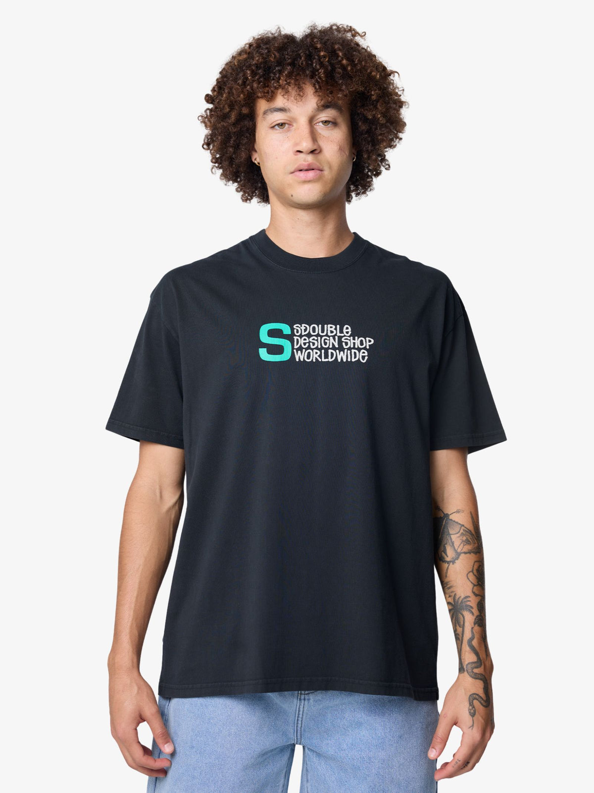 S-Double Design Shop Ss Tee | Pigment Black