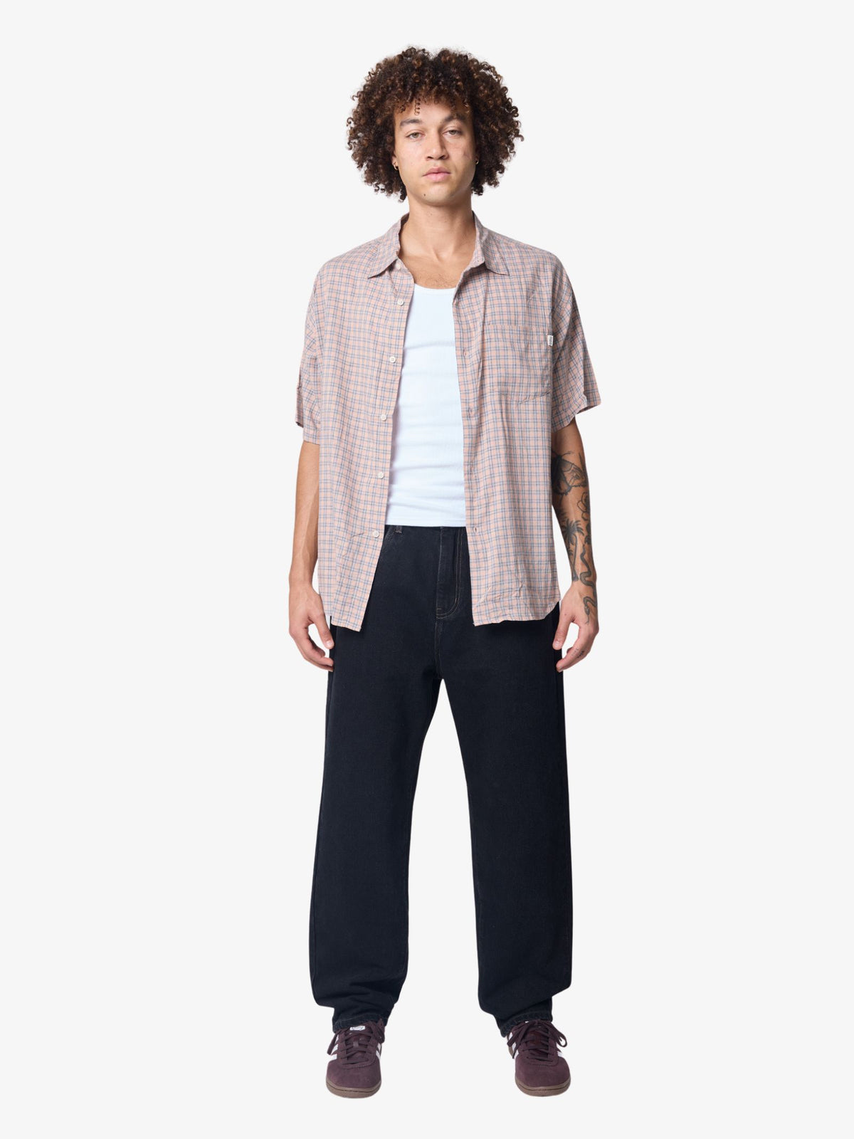 S-Double Butterfly Ss Shirt | Orange/Blue