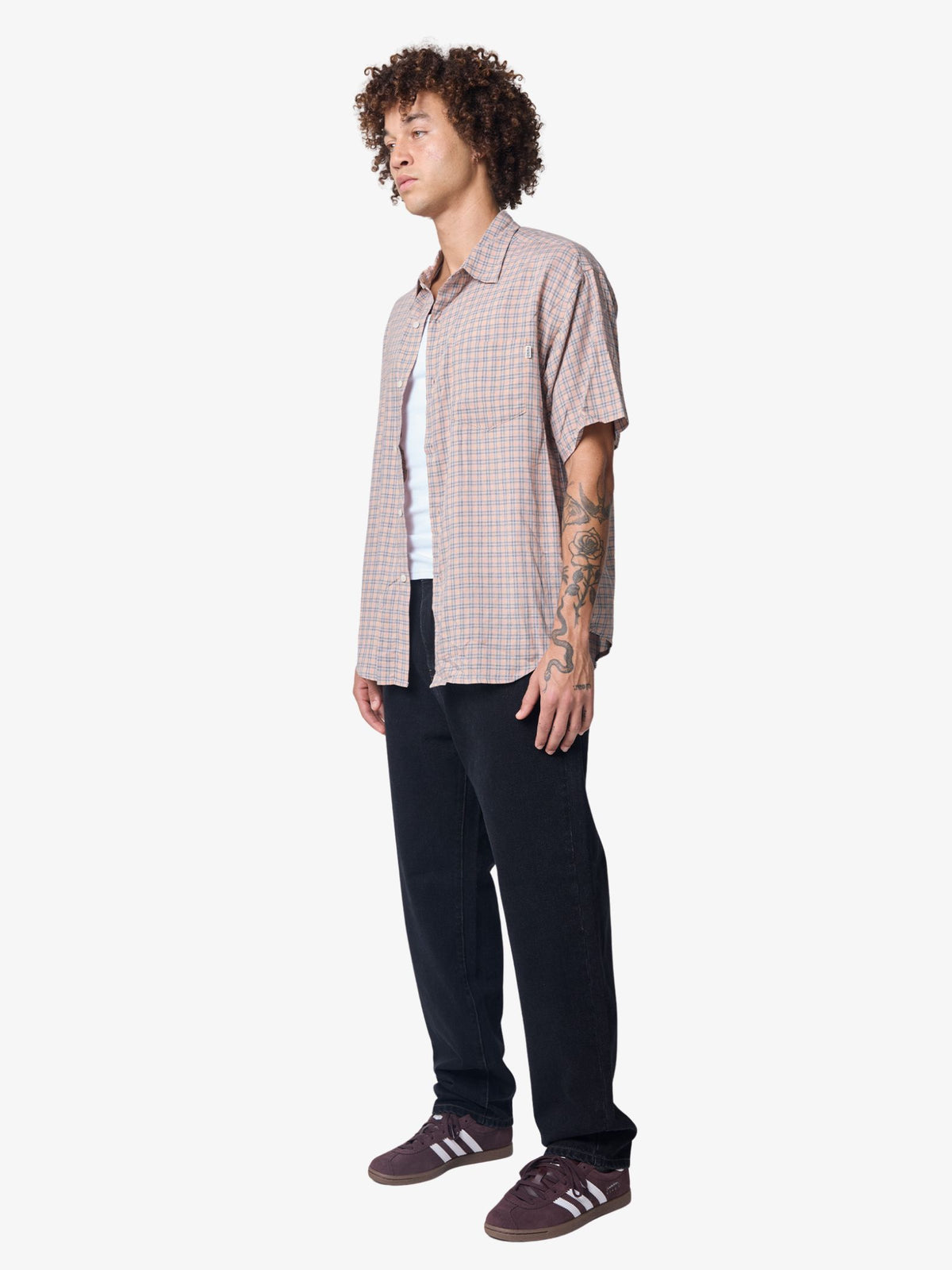 S-Double Butterfly Ss Shirt | Orange/Blue