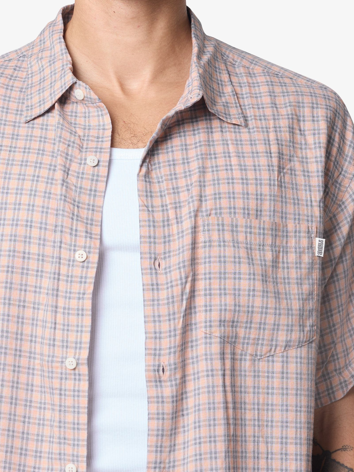 S-Double Butterfly Ss Shirt | Orange/Blue