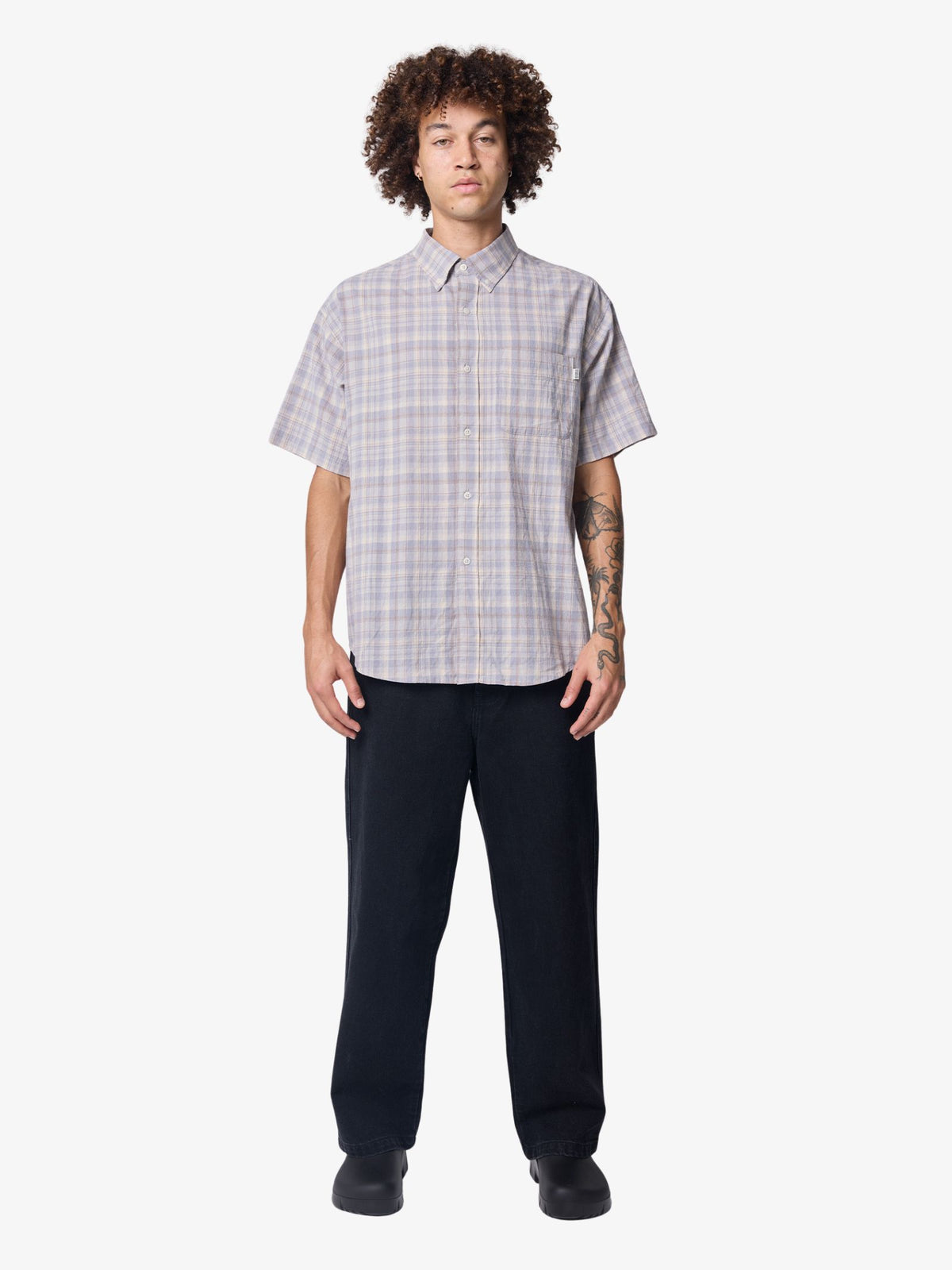 S-Double Penny Ss Classic Shirt | Blue
