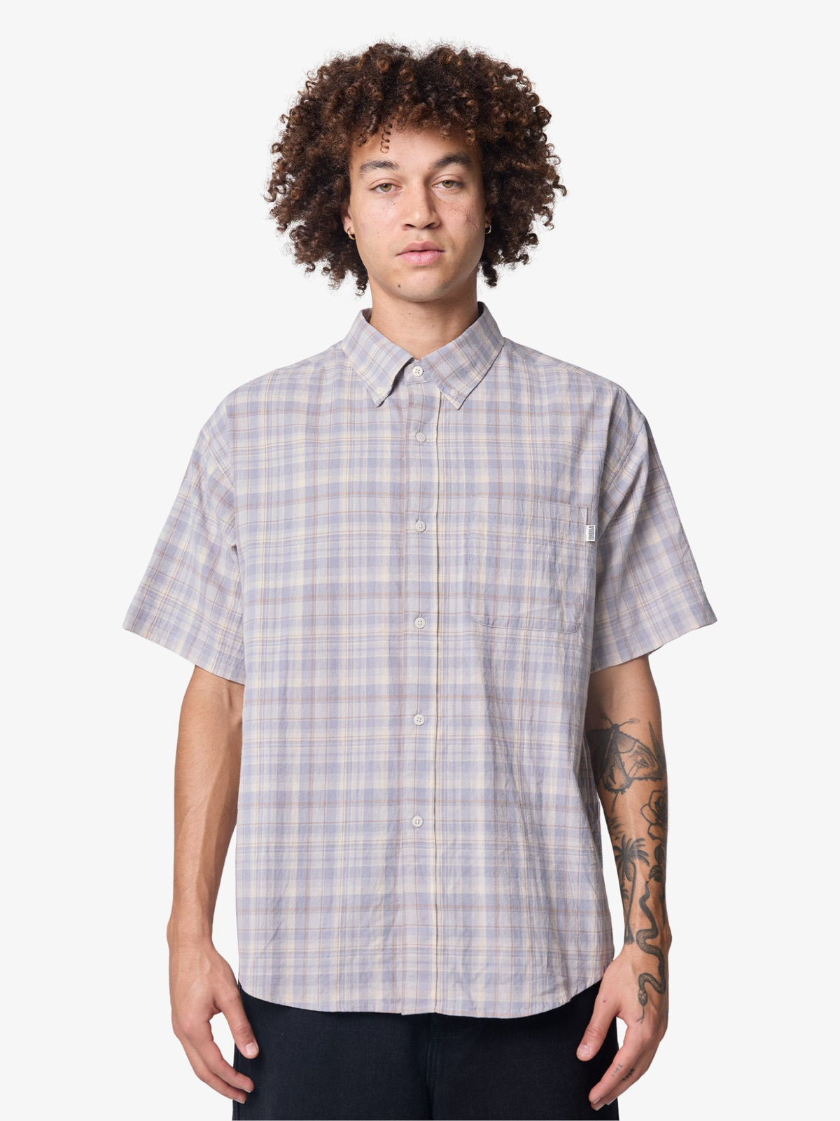 S-Double Penny Ss Classic Shirt | Blue