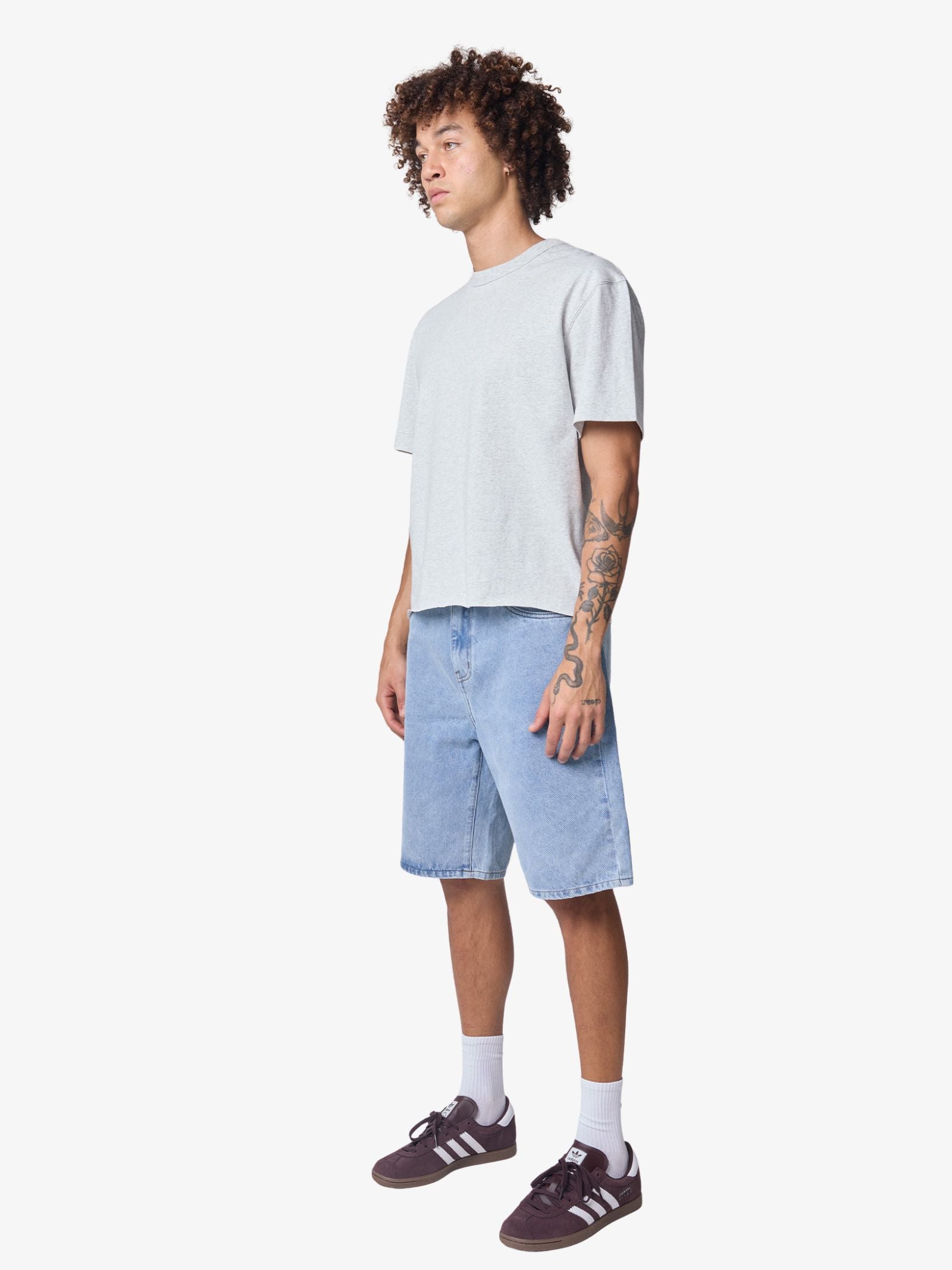 Embroidered 5 Pocket Shorts