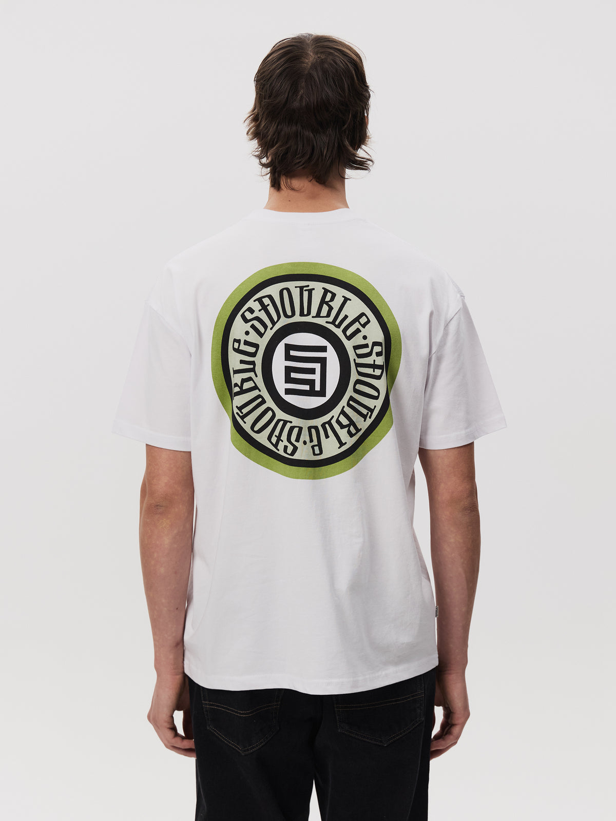 S-Double Tack Dot SS Tee | White