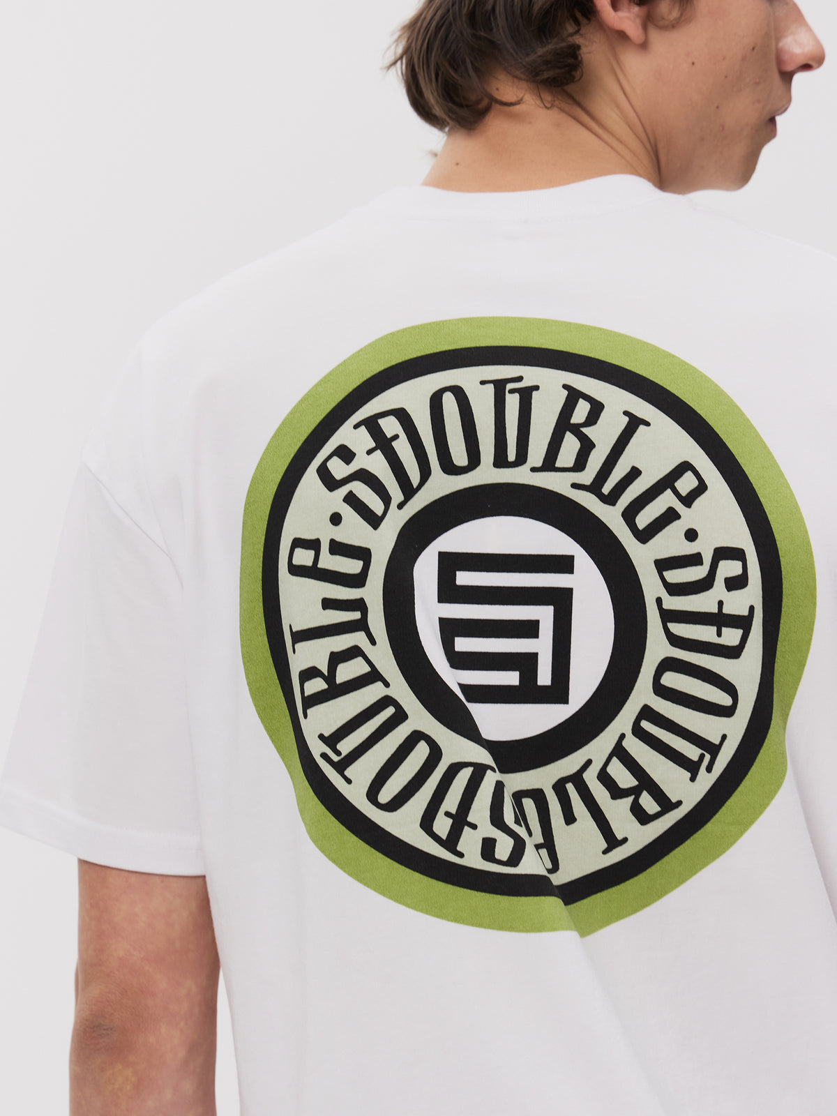 S-Double Tack Dot SS Tee | White