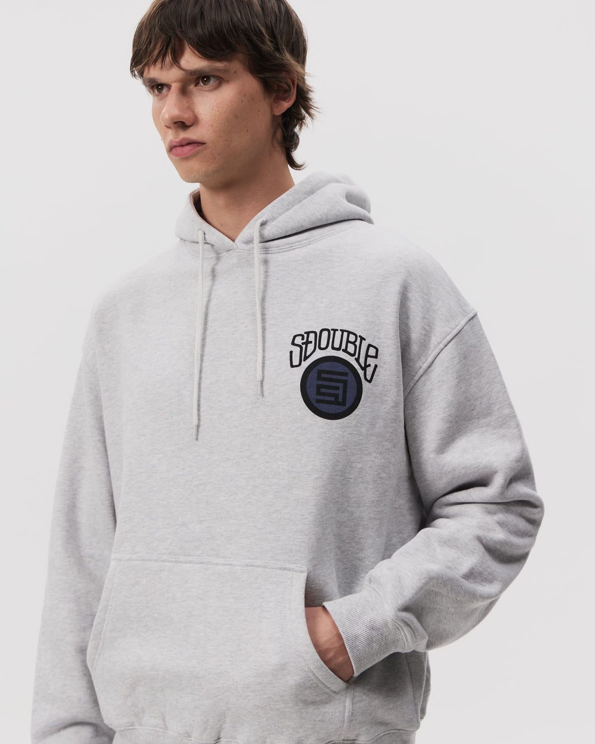 S-Double Goosebumps Hood | Grey Heather
