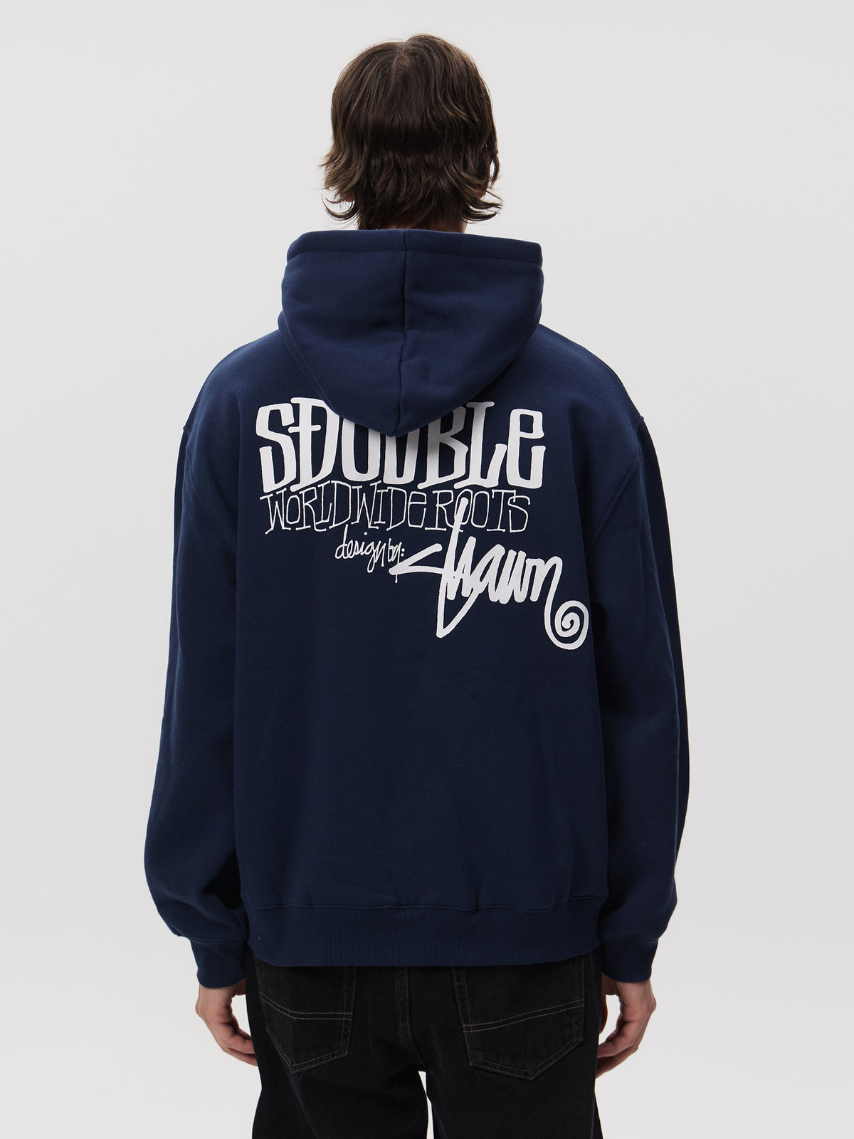 S-Double World Wide Roots Hood | Navy