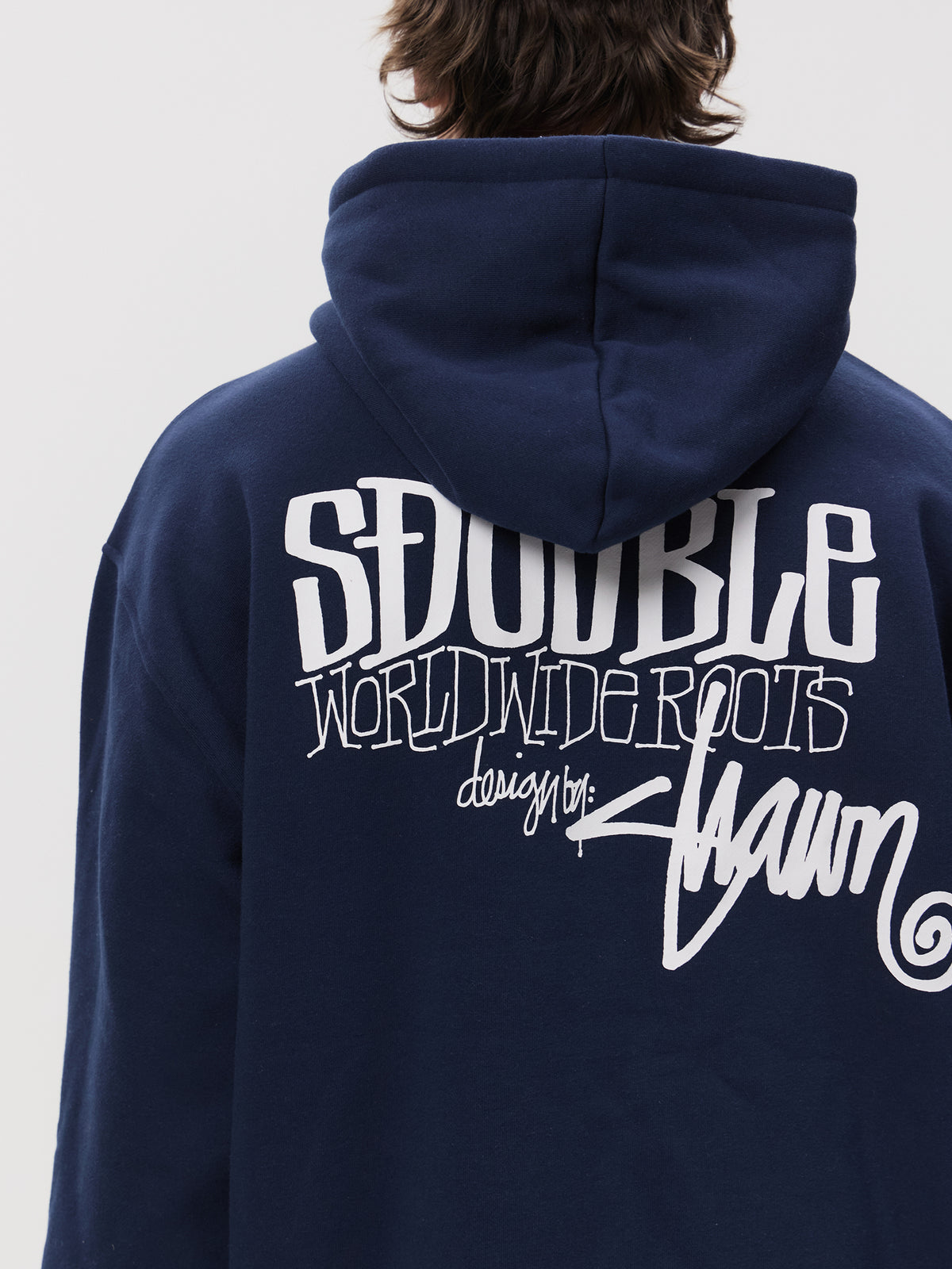 S-Double World Wide Roots Hood | Navy