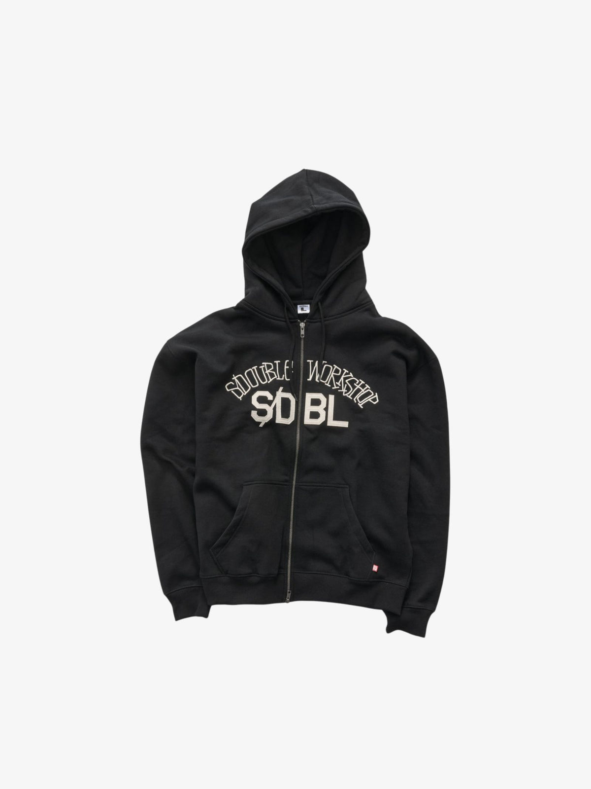 S-Double Chuck Fleece Zip Hood | Black