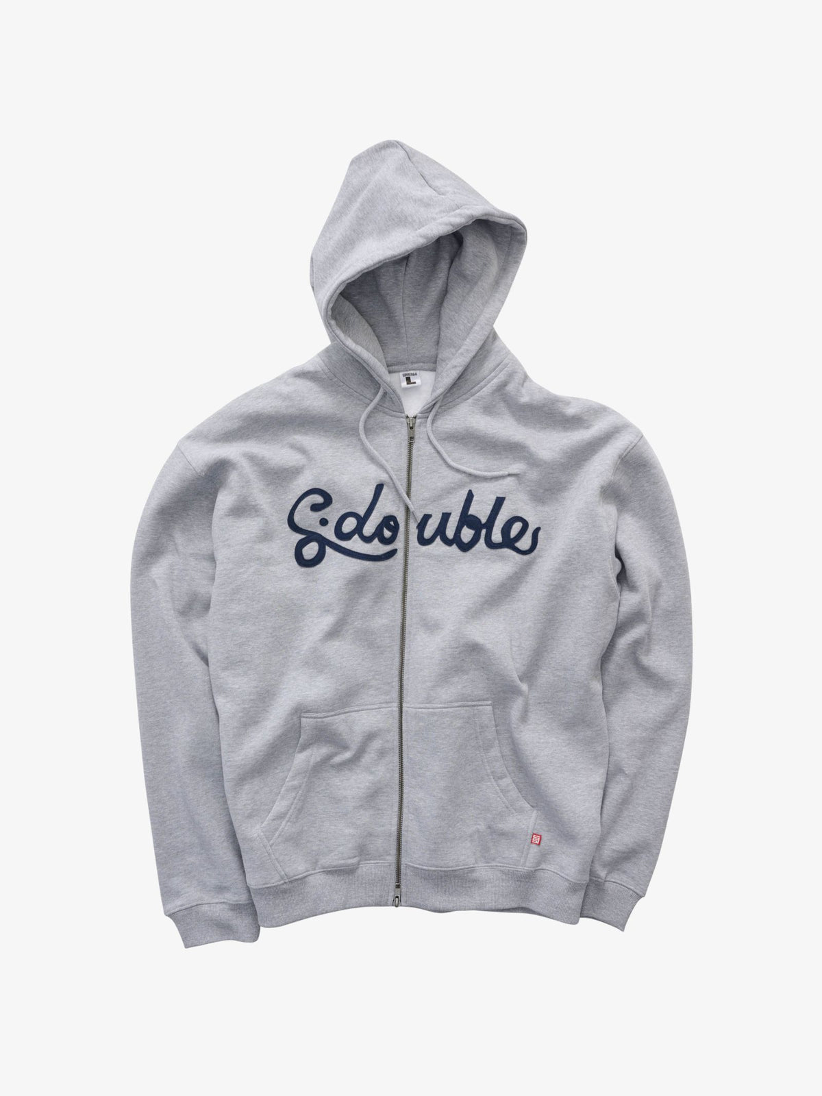 S-Double By Shawn Stussy Cursive Zip Hoodie | Grey Heather