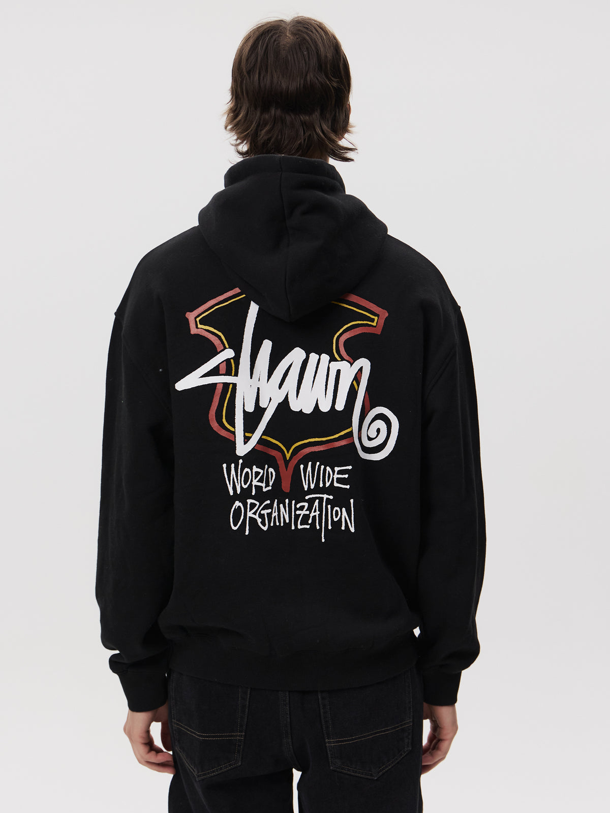 S-Double WWO Crest Hood | Washed Black