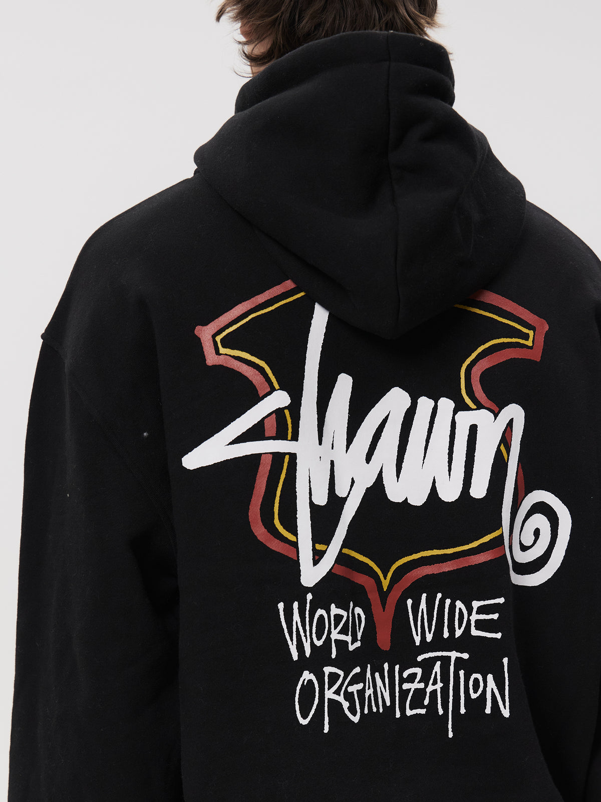 S-Double WWO Crest Hood | Washed Black