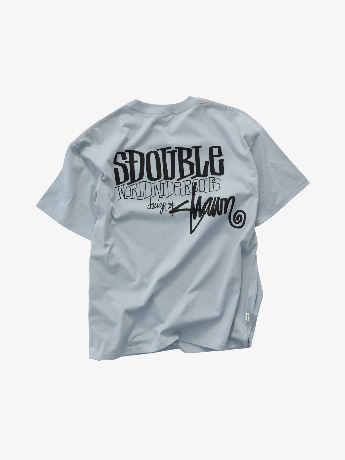 S-Double World Wide Roots Tee | Blue Gray