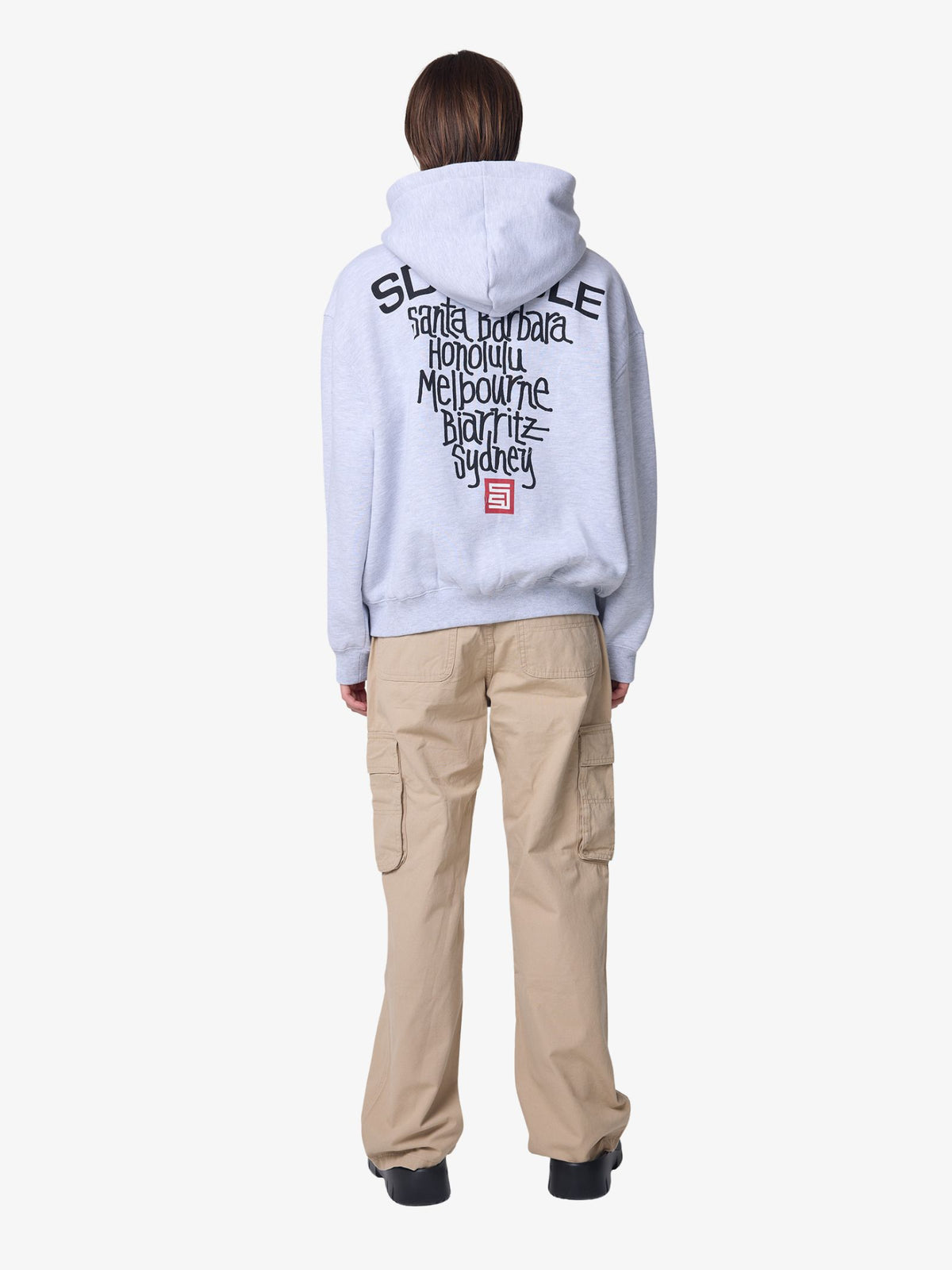 S-Double Cities Zip Through Hood | ASH HEATHER