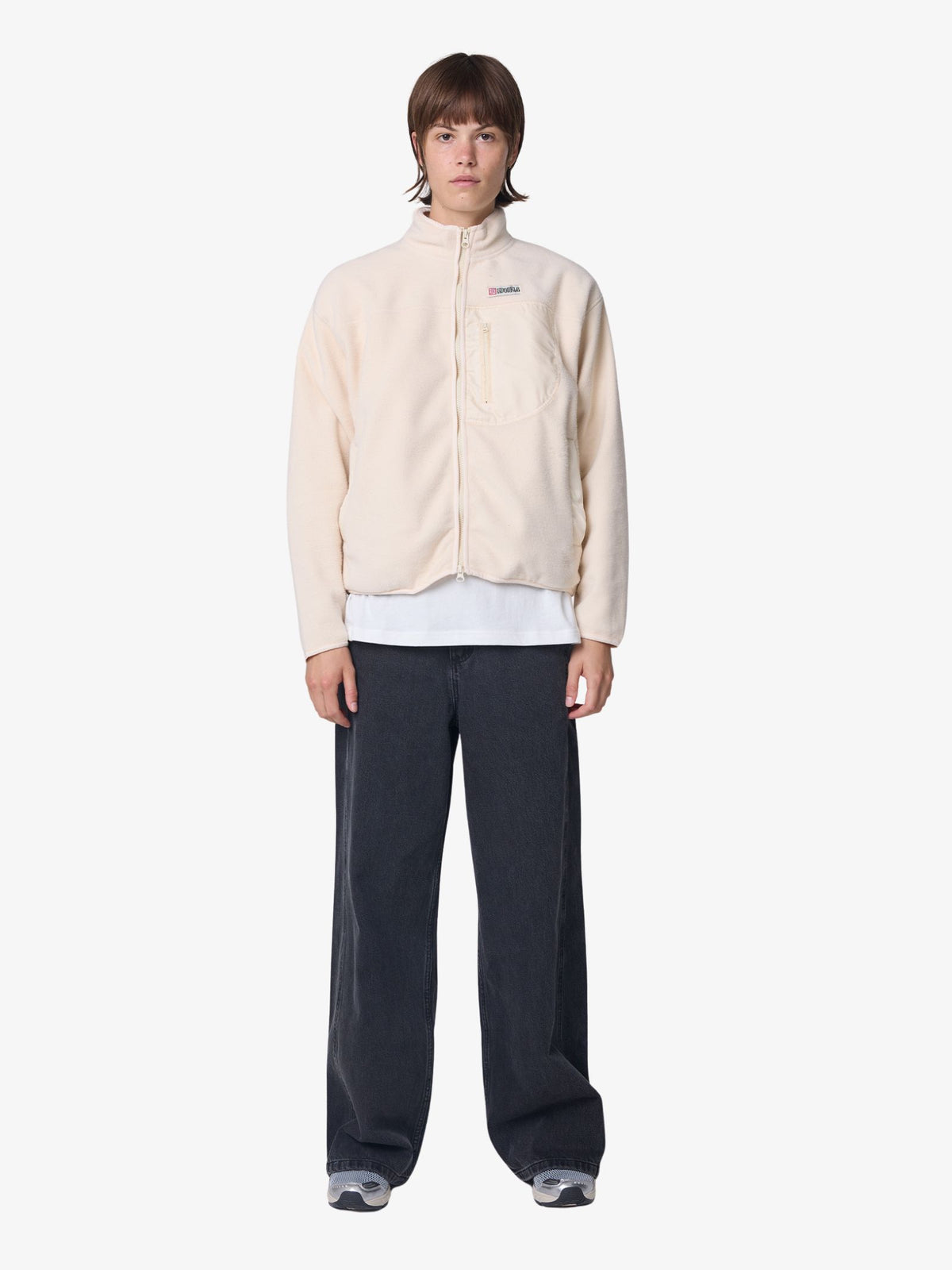 S-Double Polar Fleece Jacket | BONE