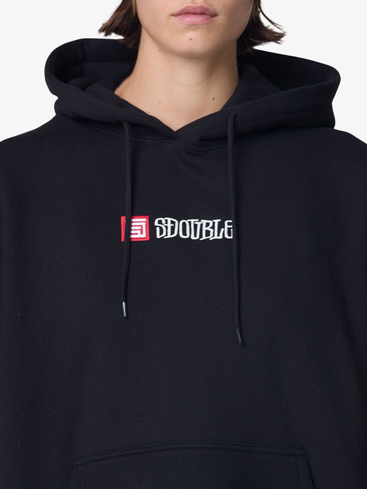 S-Double S-Cube Block Hood | BLACK