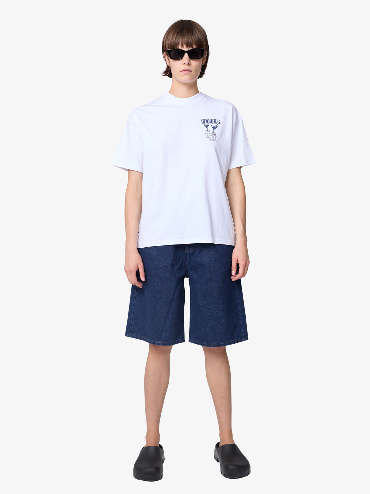 S-Double Time To Relax Tee | WHITE