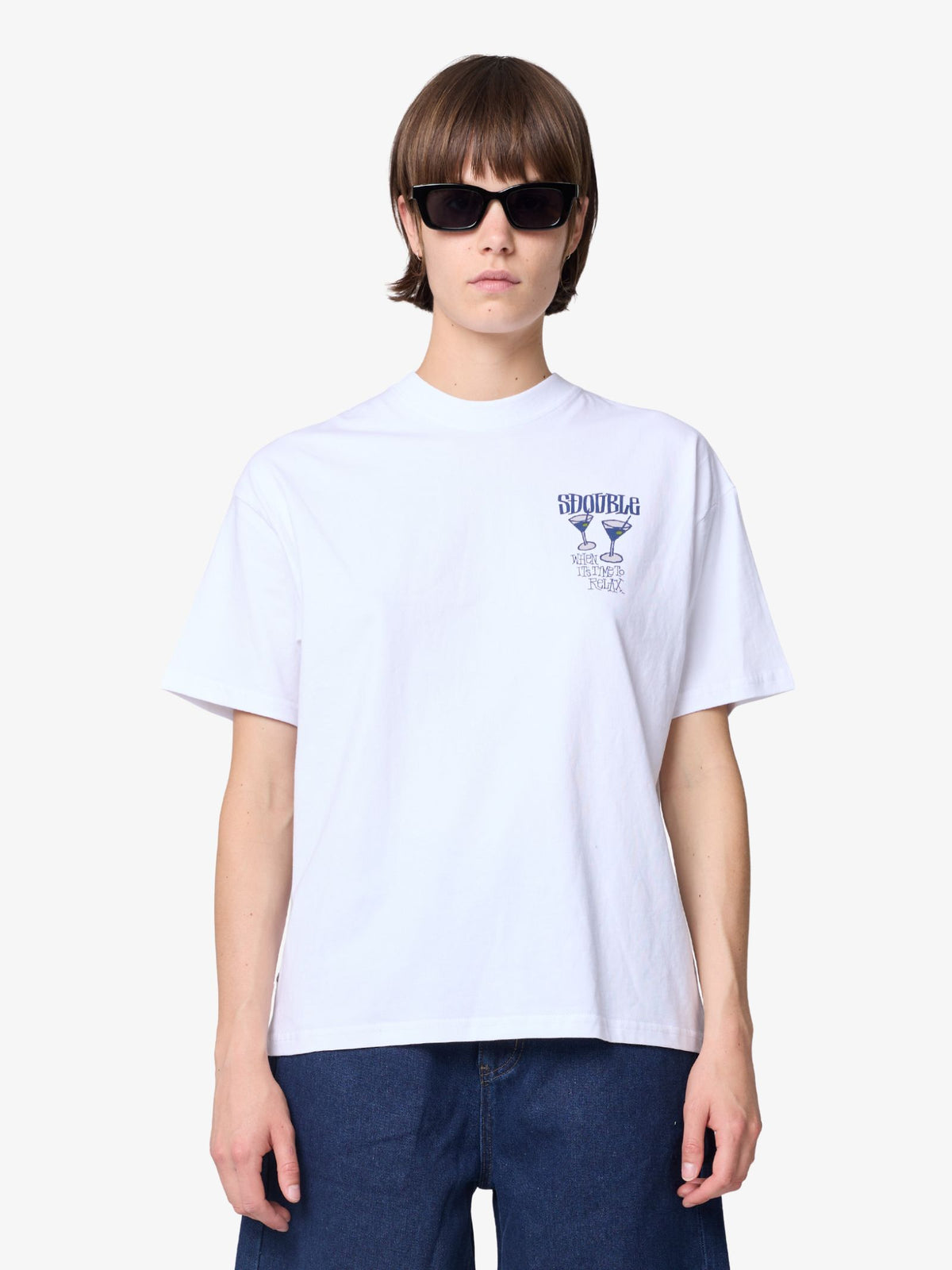 S-Double Time To Relax Tee | WHITE
