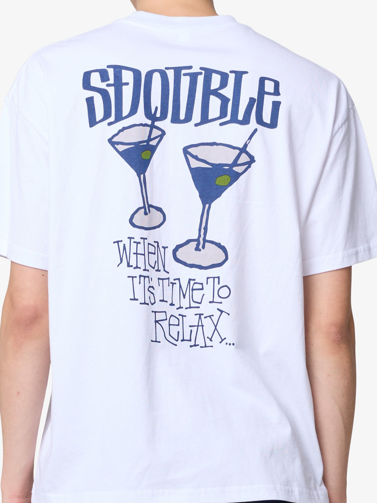 S-Double Time To Relax Tee | WHITE
