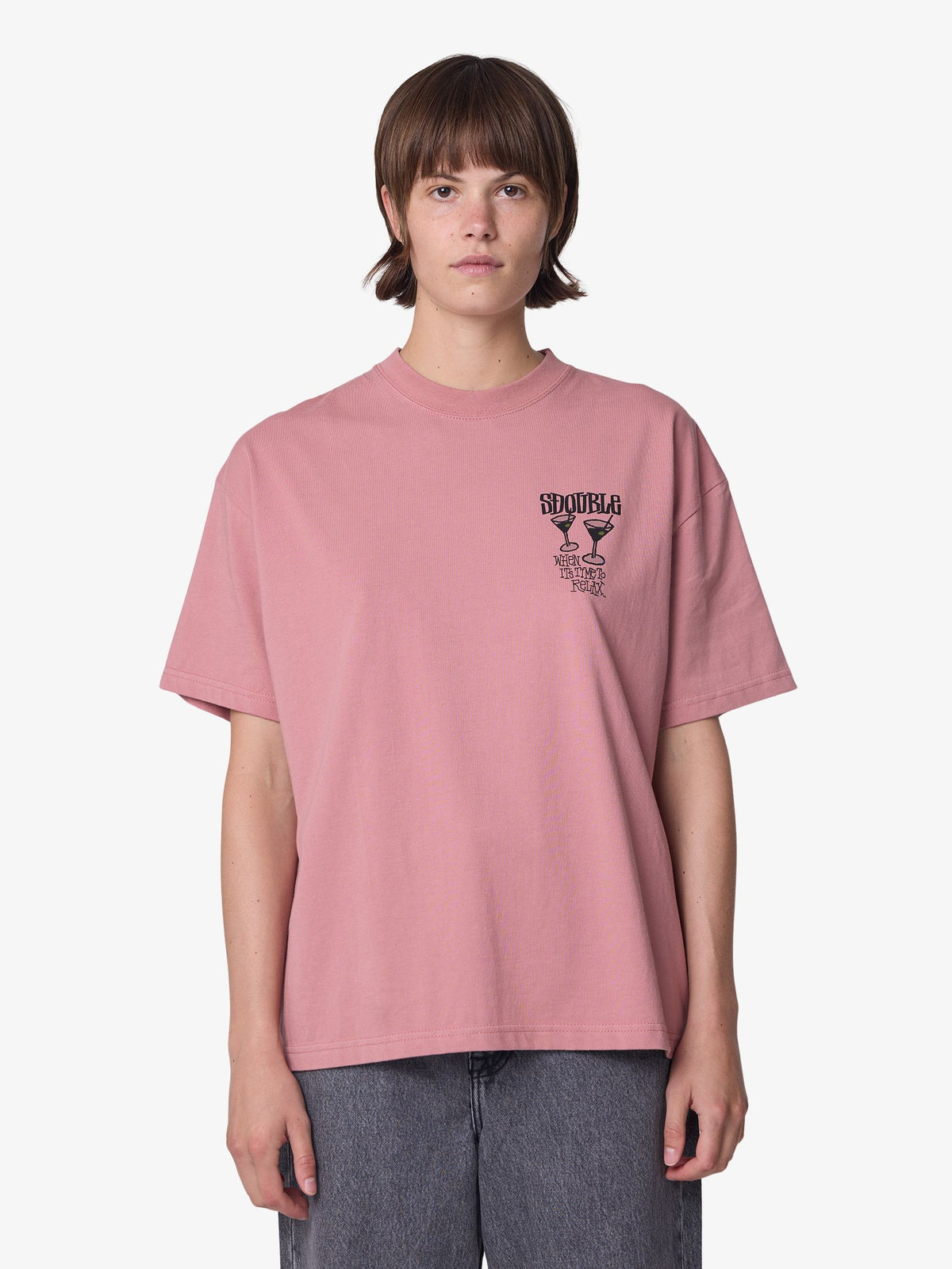 S-Double Time to Relax Tee | ROSE