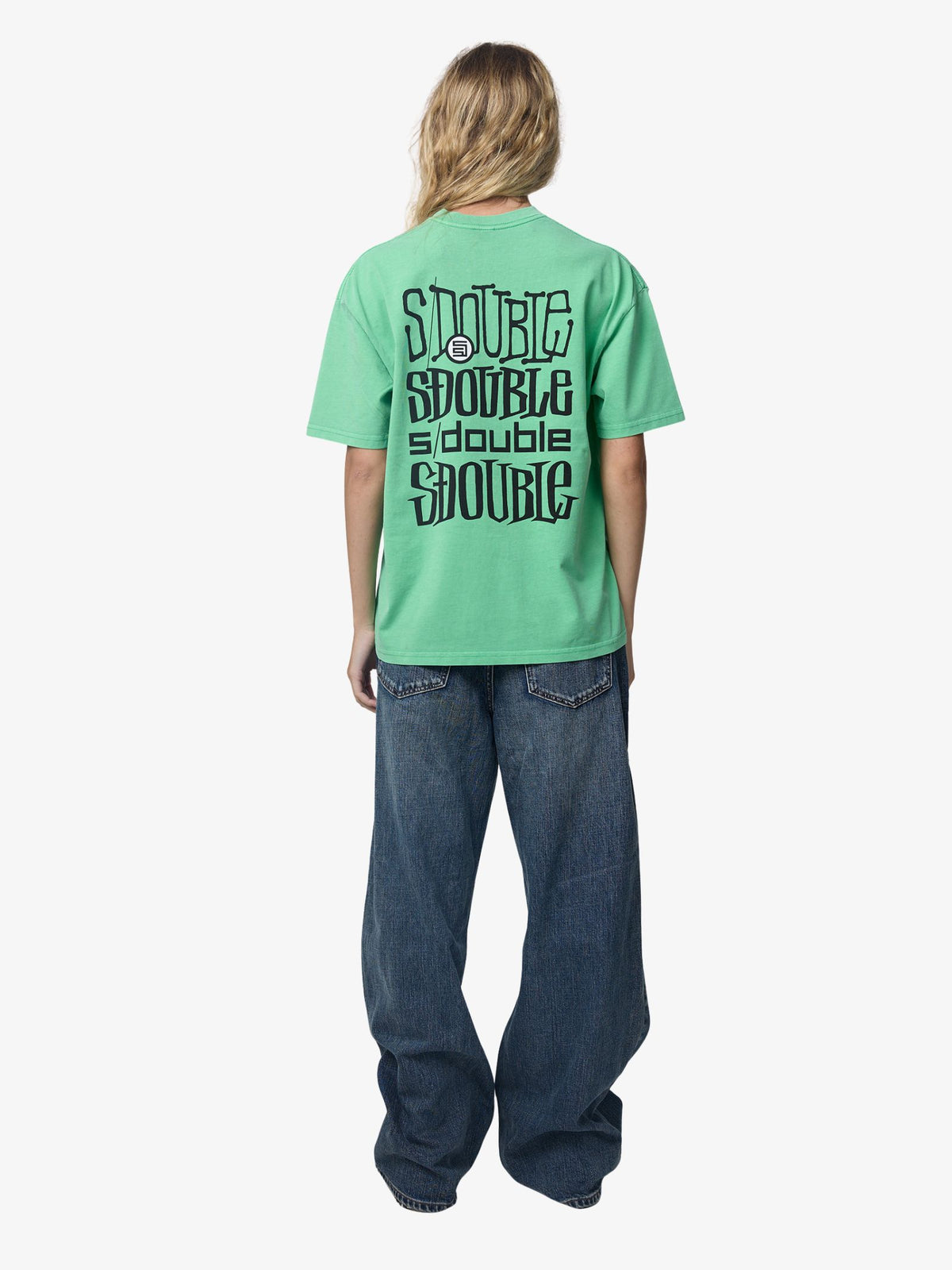 S-Double Logofest Ss Tee | PIGMENT GREEN