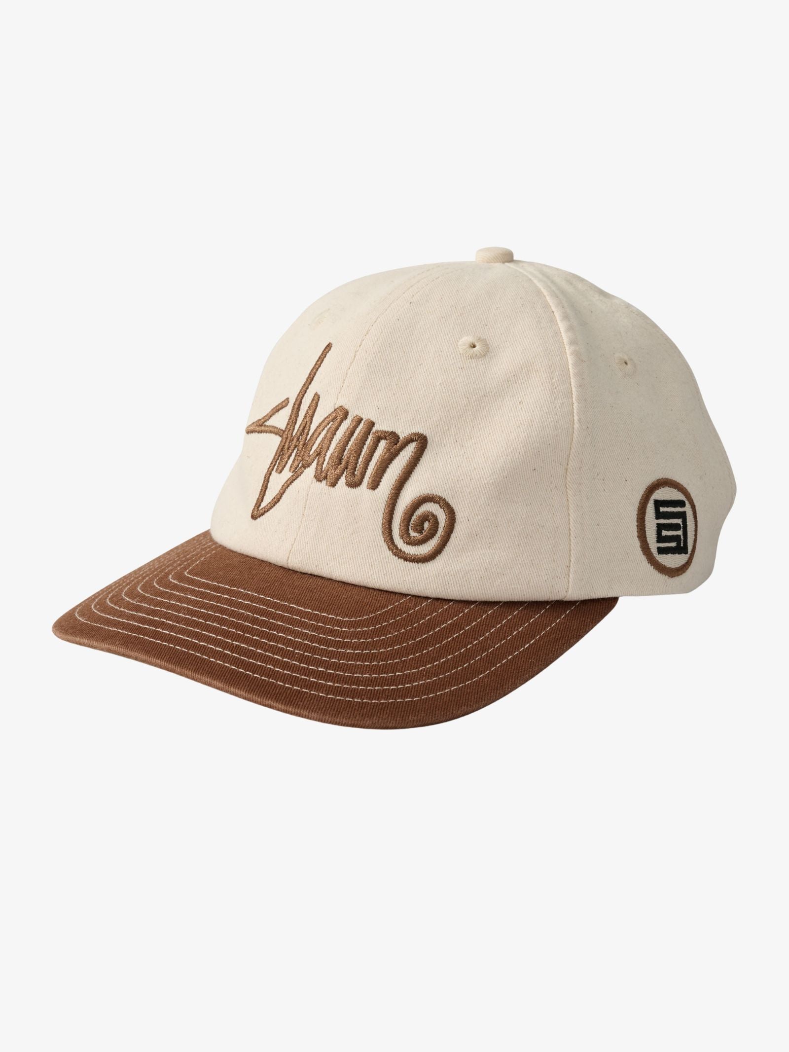 S-Double Shawn Script Strapback Cap Unbleached | Glue Store