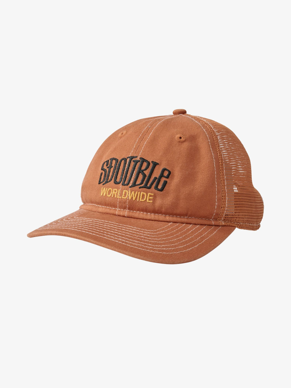 S-Double Worldwide Relaxed Trucker Hat | Clay