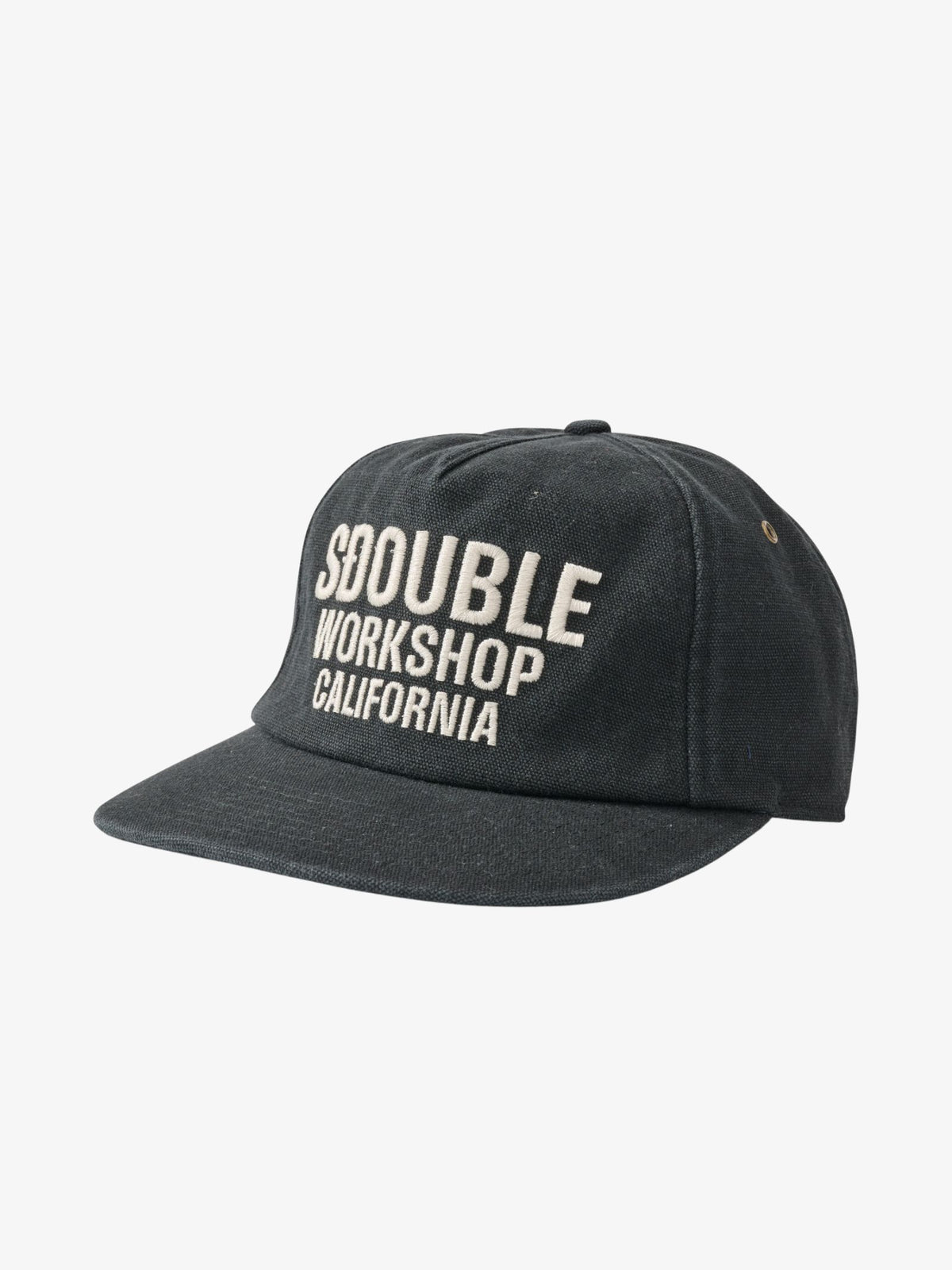S-Double Block Ranger Canvas Strapback Cap | Black