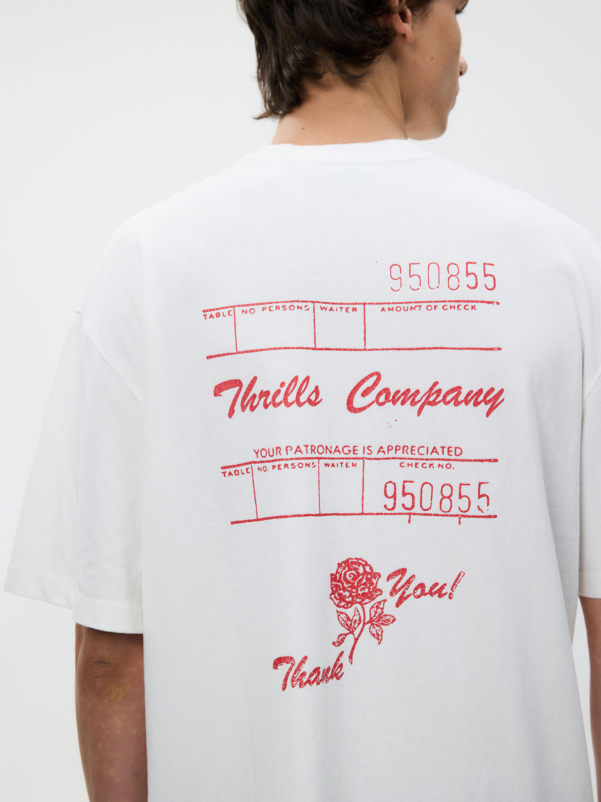 Thrills Appreciation Box Fit Oversize Short Tee | Dirty White
