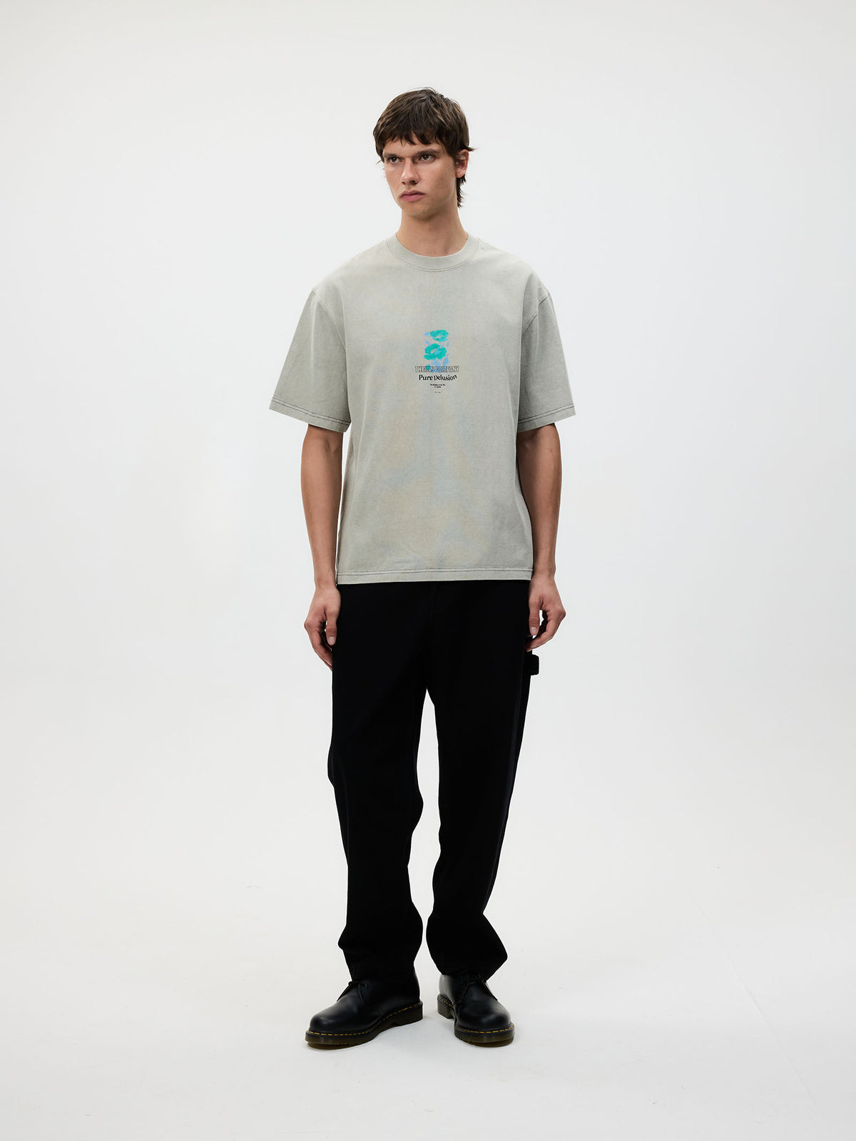 Thrills Pure Delusion Box Fit Oversize Tee | Sea Pine