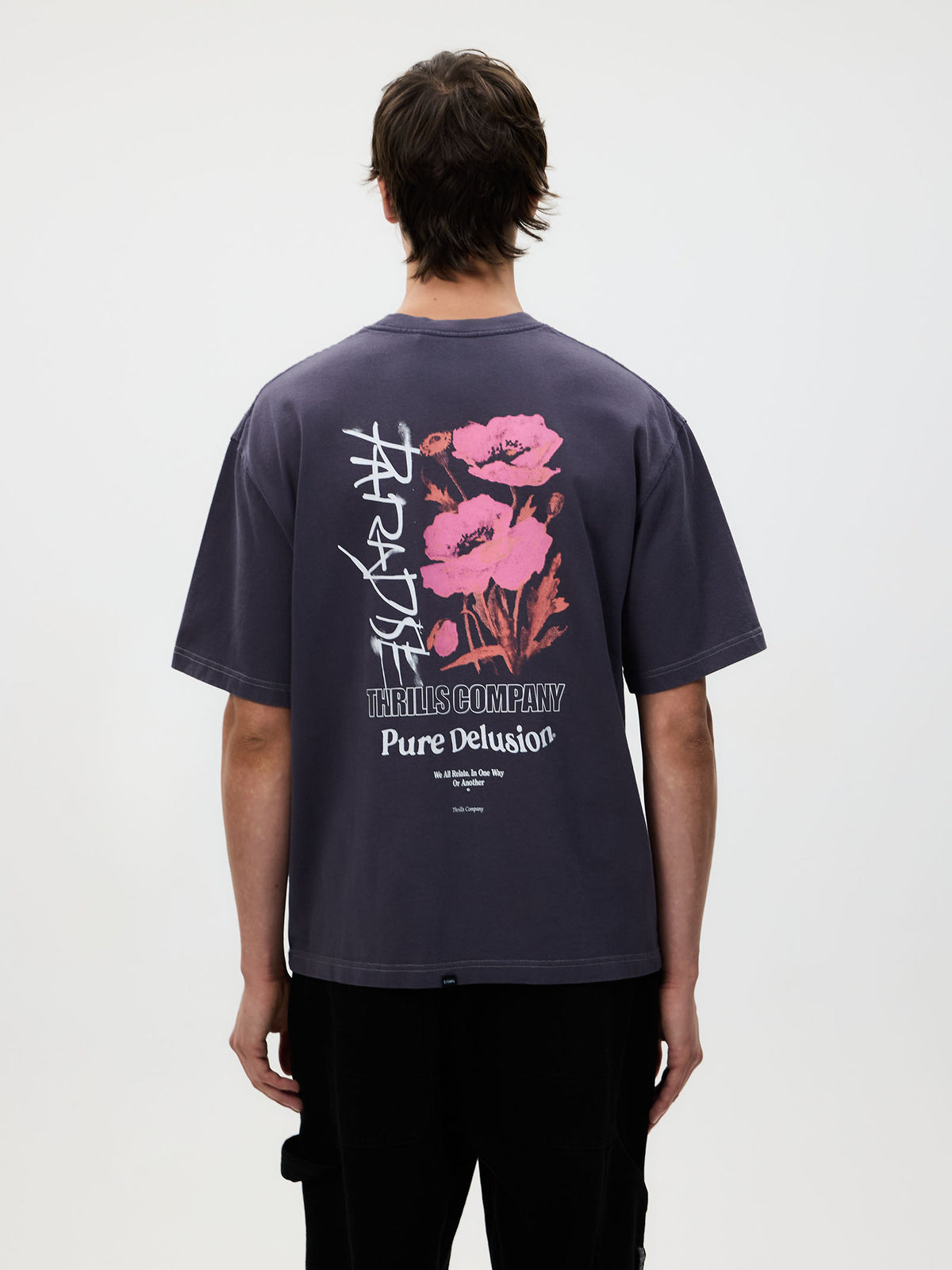 Thrills Pure Delusion Box Fit Oversize Tee | Fog