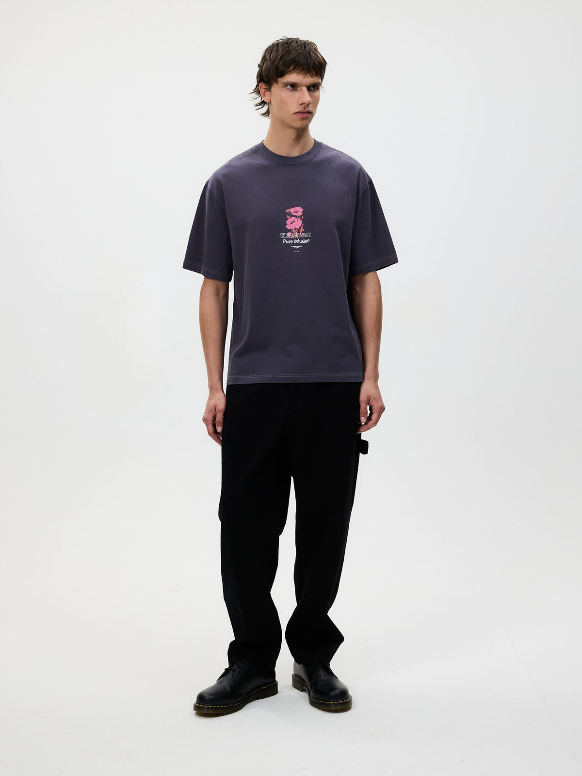 Thrills Pure Delusion Box Fit Oversize Tee | Fog