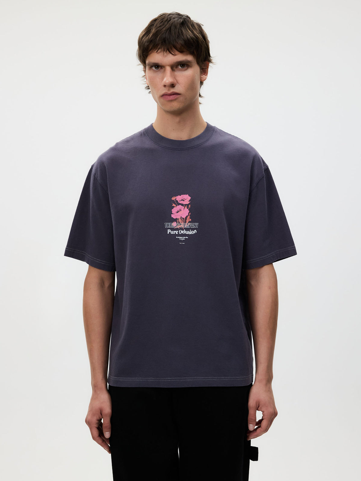 Thrills Pure Delusion Box Fit Oversize Tee | Fog