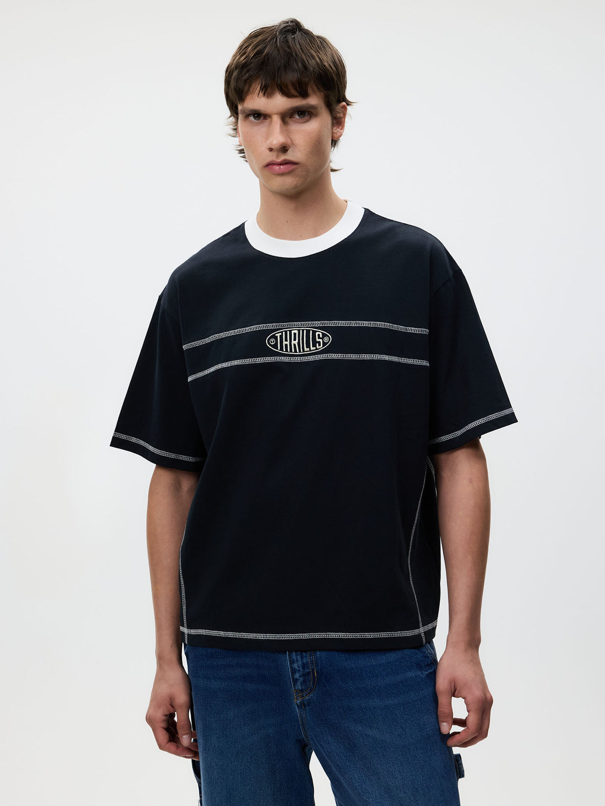 Thrills Consequence Box Oversize Tee | BLACK