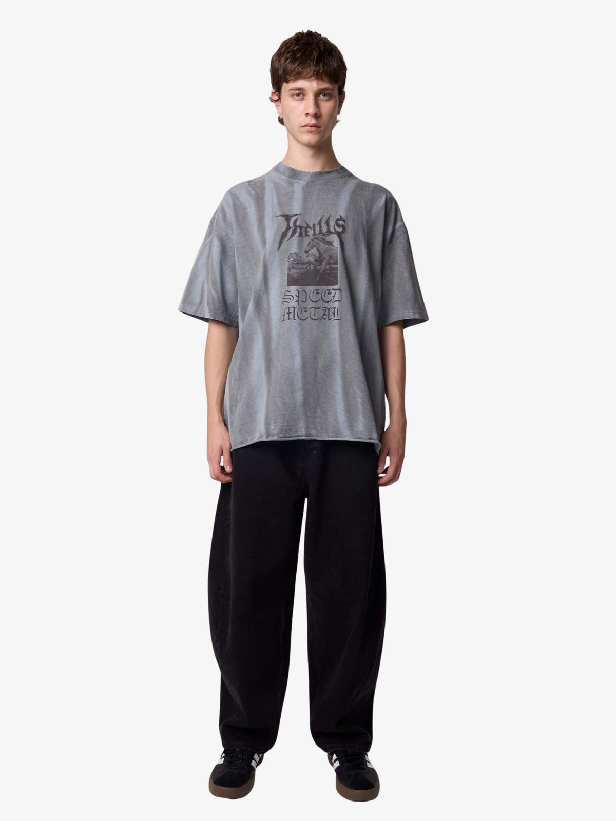 Thrills Rampage Box Fit Oversize Tee | Sunfade Bleach Smog