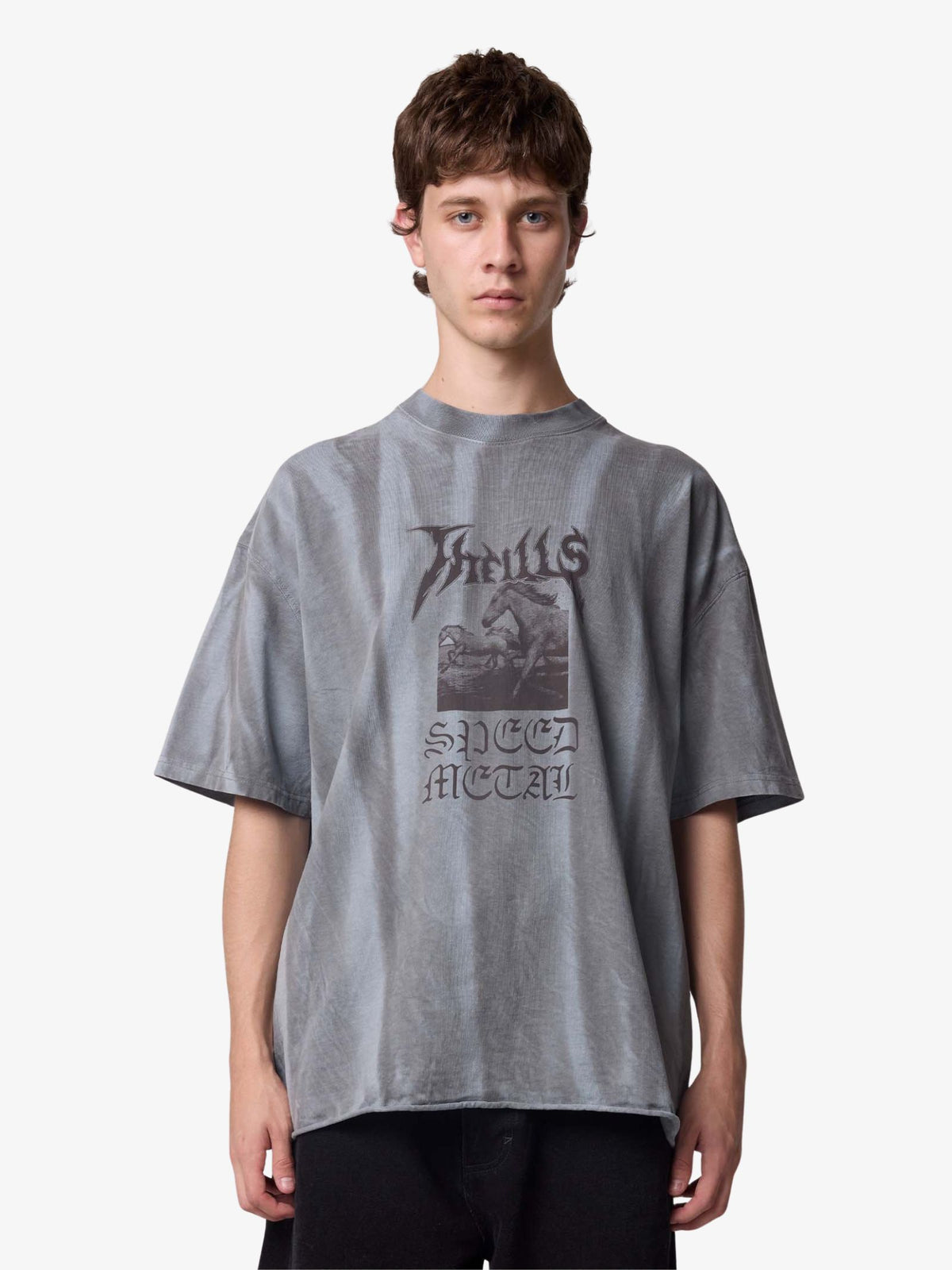 Thrills Rampage Box Fit Oversize Tee | Sunfade Bleach Smog