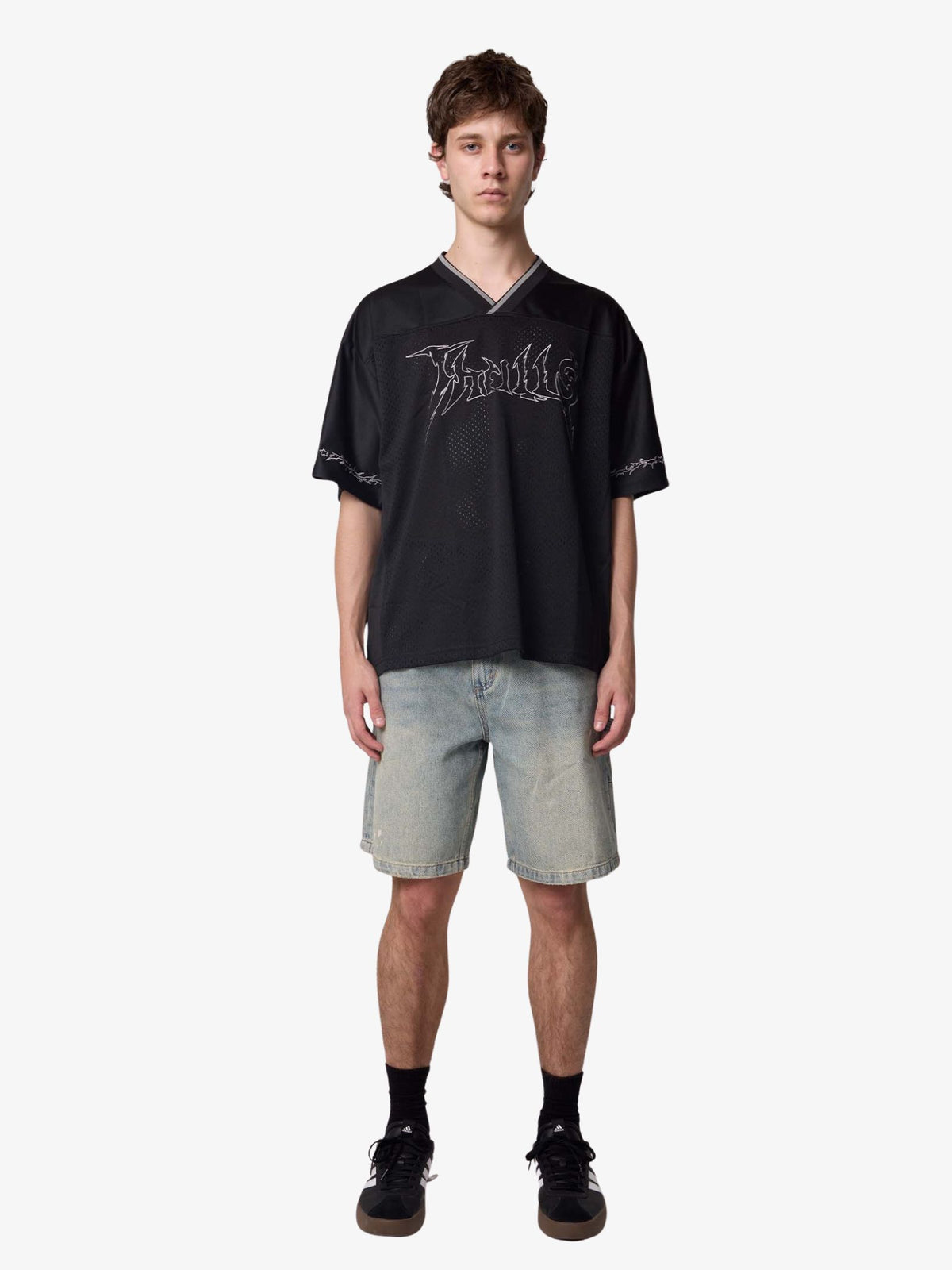 Thrills Rampage Cropped Jersey | Black