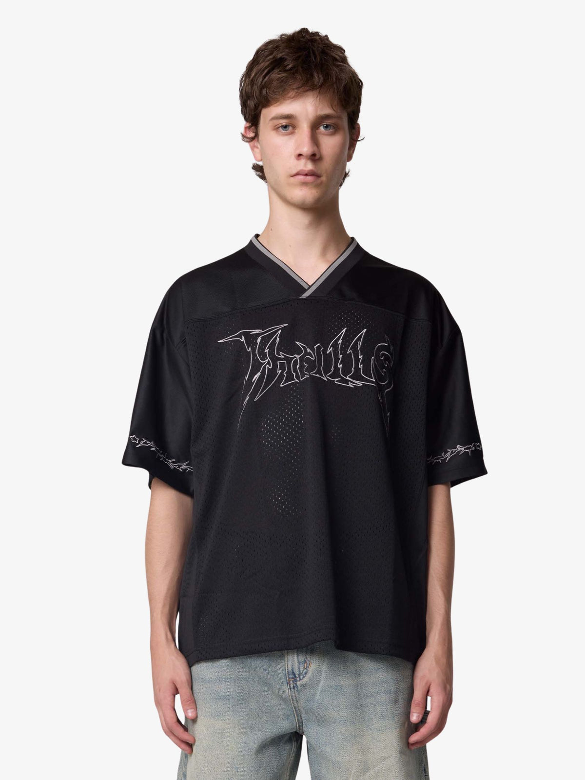 Thrills Rampage Cropped Jersey | Black