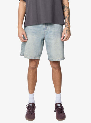 Mid Slacker Denim Shorts
