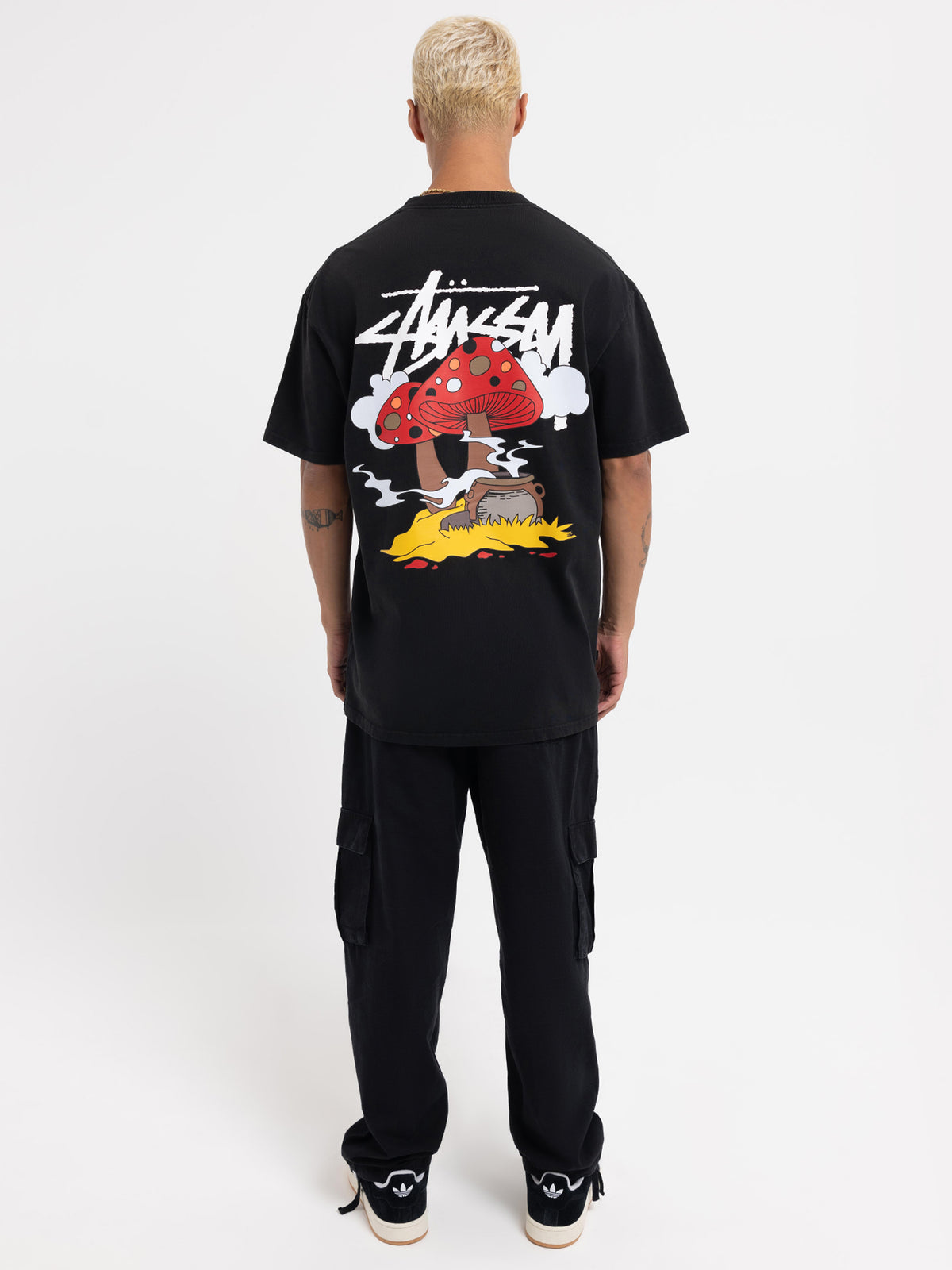Stussy Something's Cooking Heavyweight T-Shirt | Pigment Black