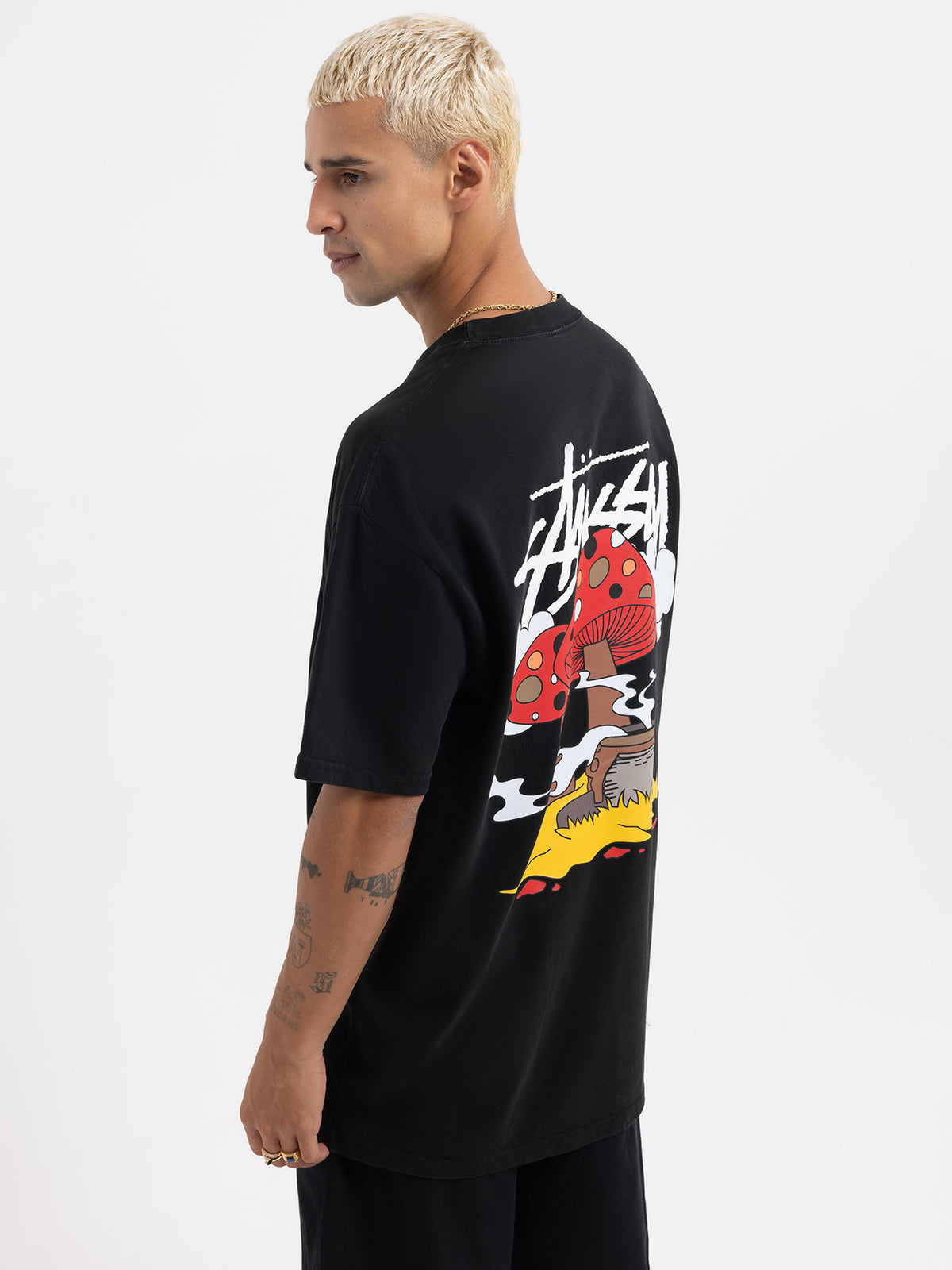 Stussy Something's Cooking Heavyweight T-Shirt | Pigment Black