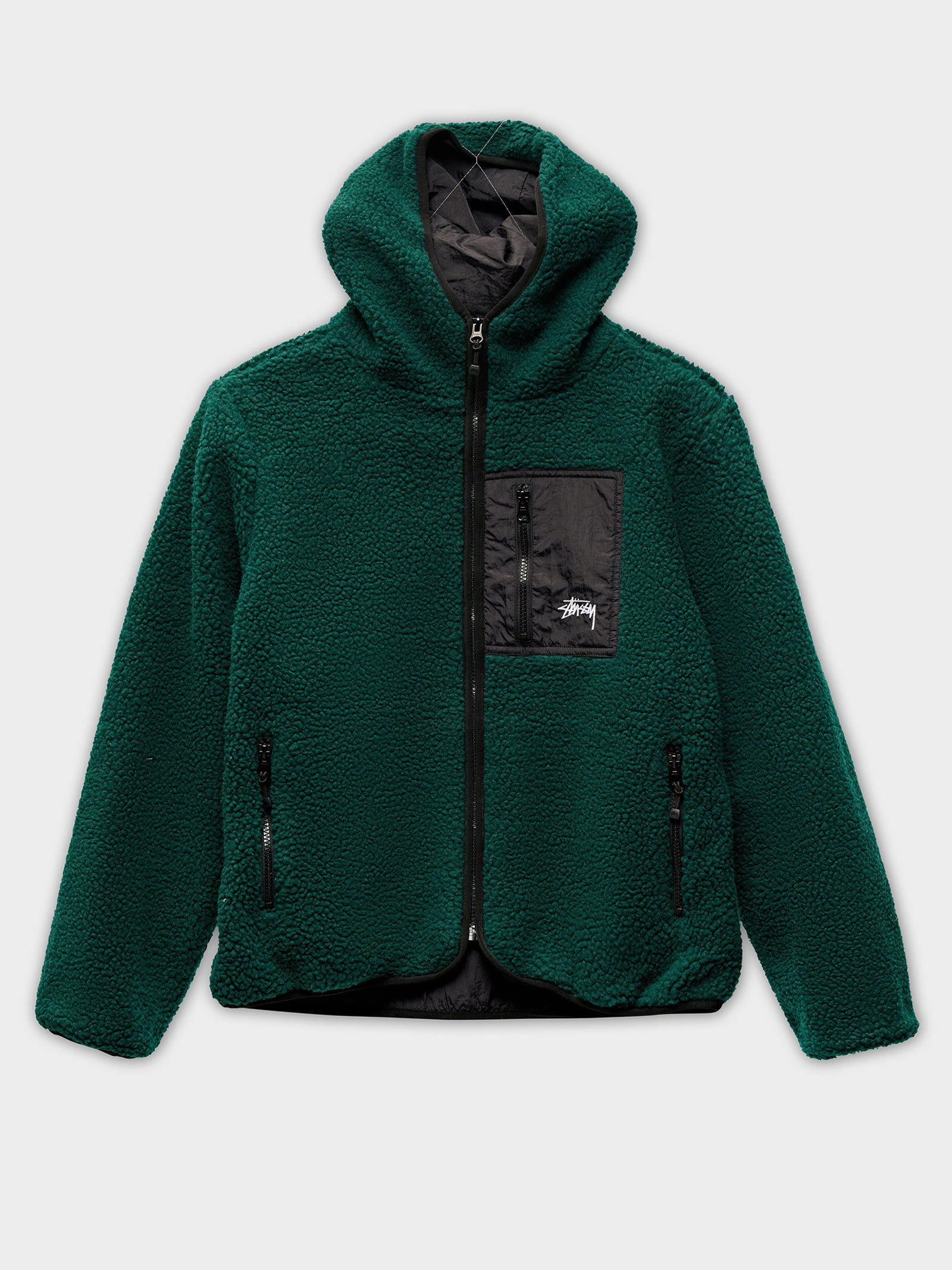 Stock Sherpa Hood Jacket - Main Image