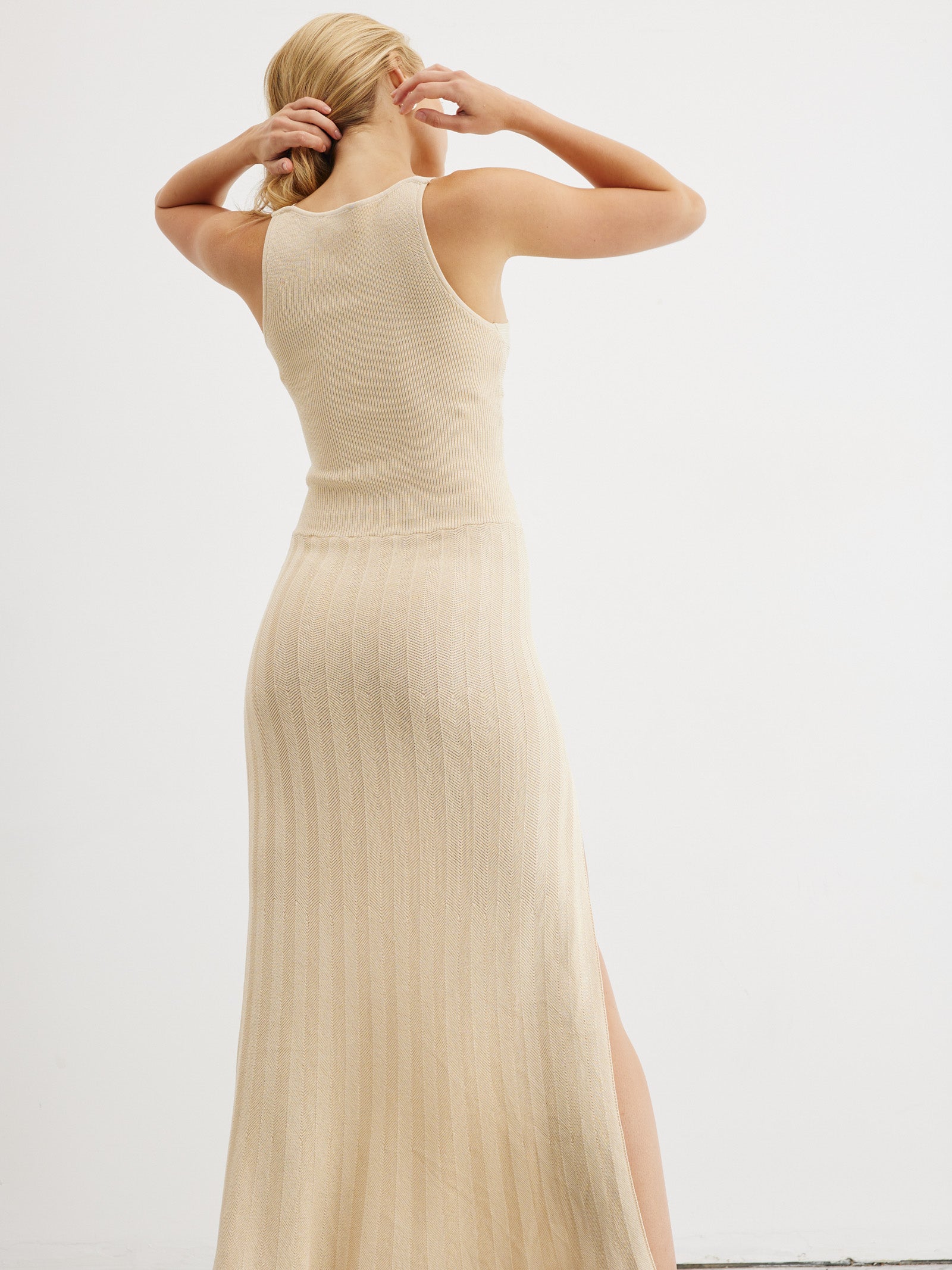 Patience Knit Dress in Natural