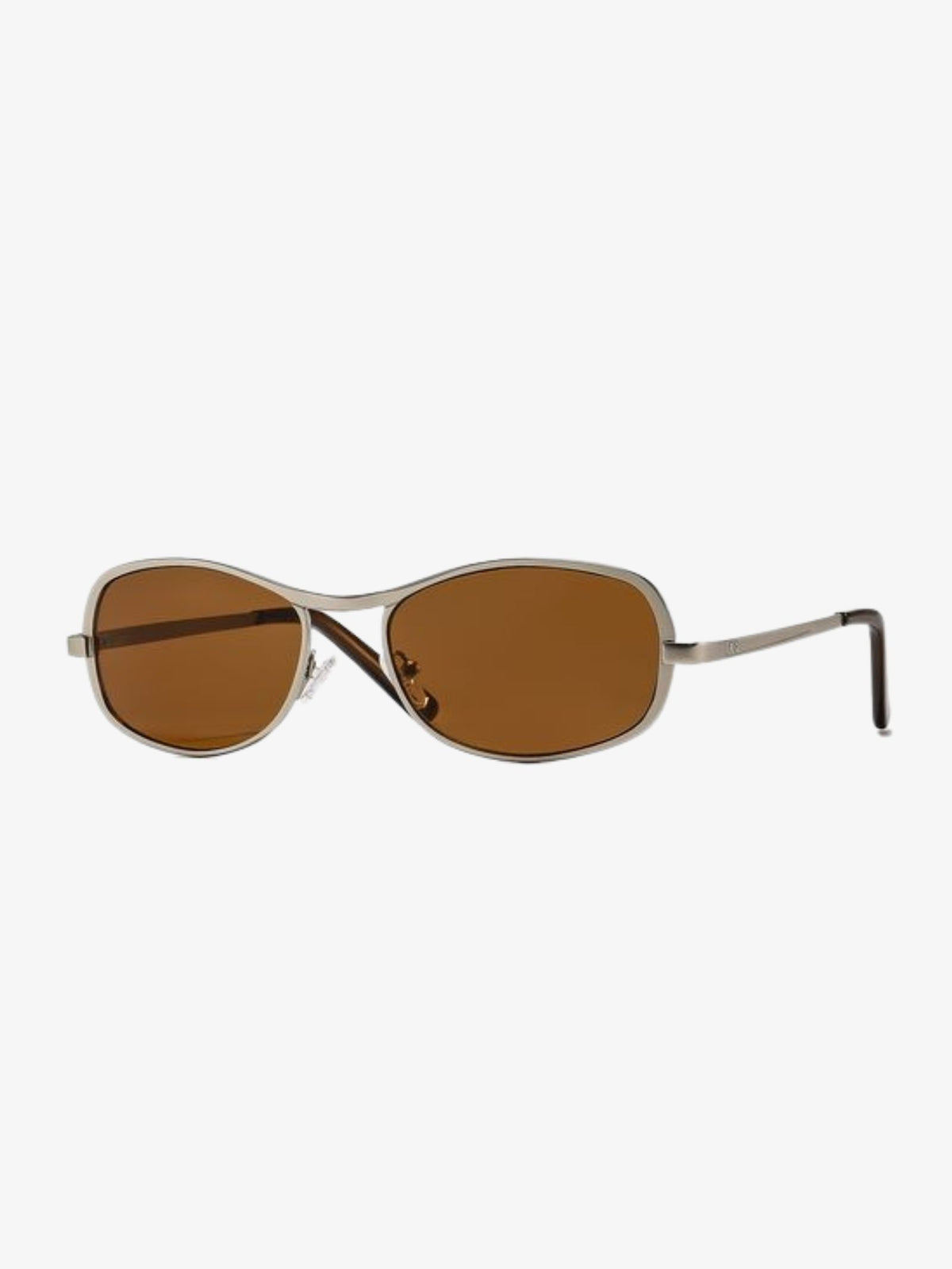 Szade Recycled Rush Sunglasses | Matte Silver Hazelnut
