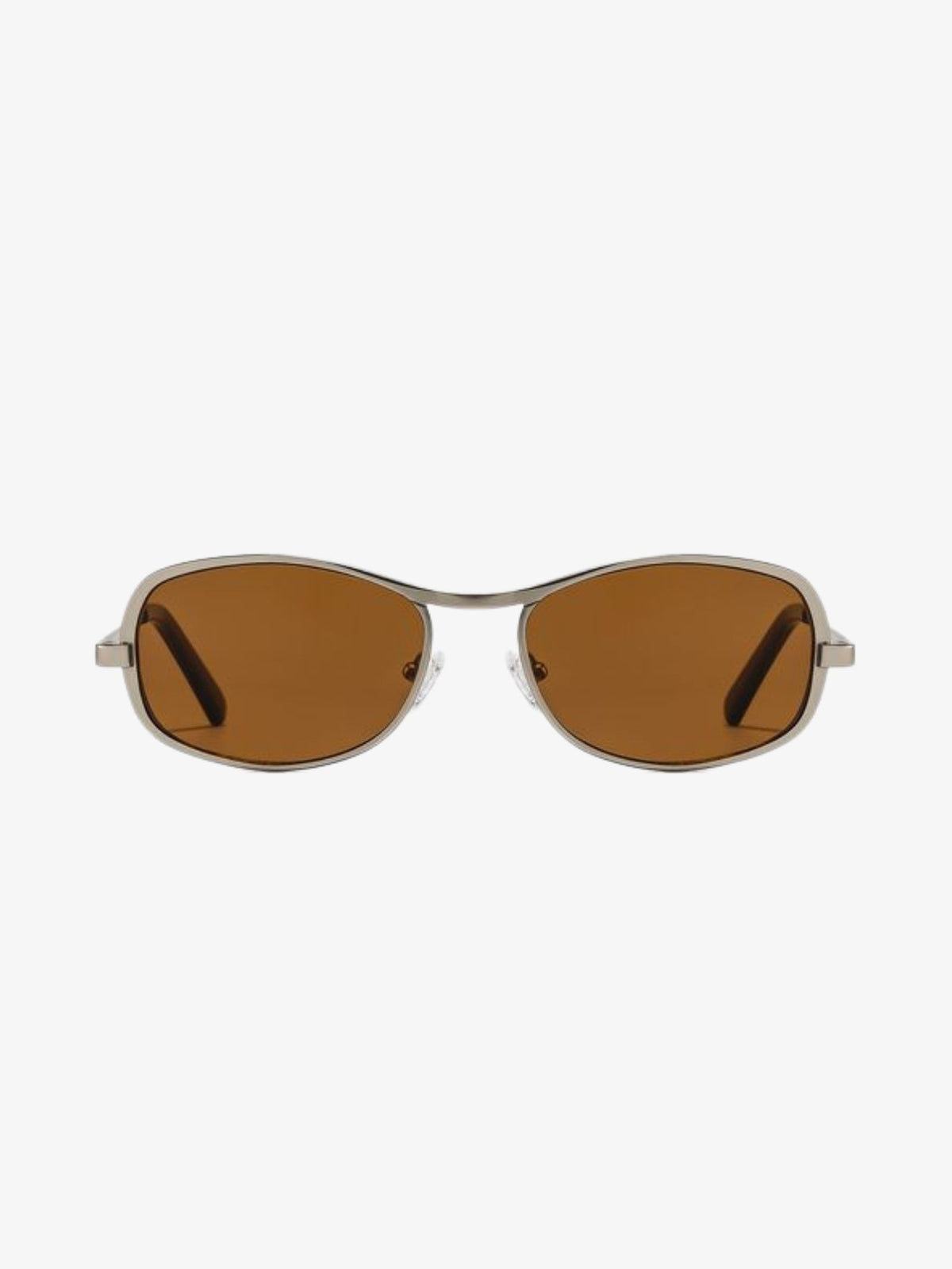 Szade Recycled Rush Sunglasses | Matte Silver Hazelnut