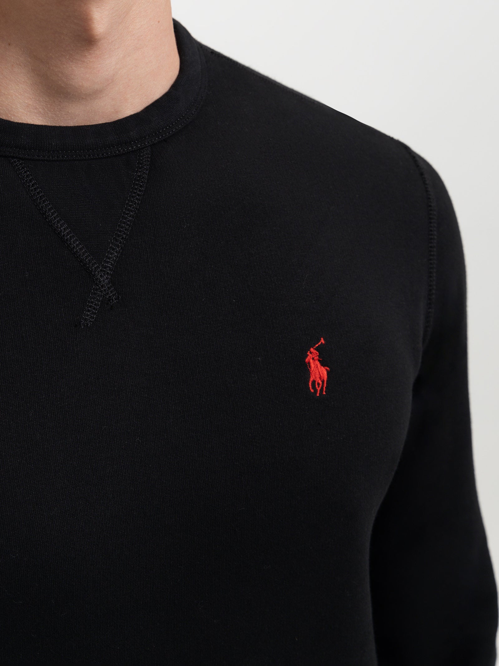 Logo Embroidered Sweatshirt in Black