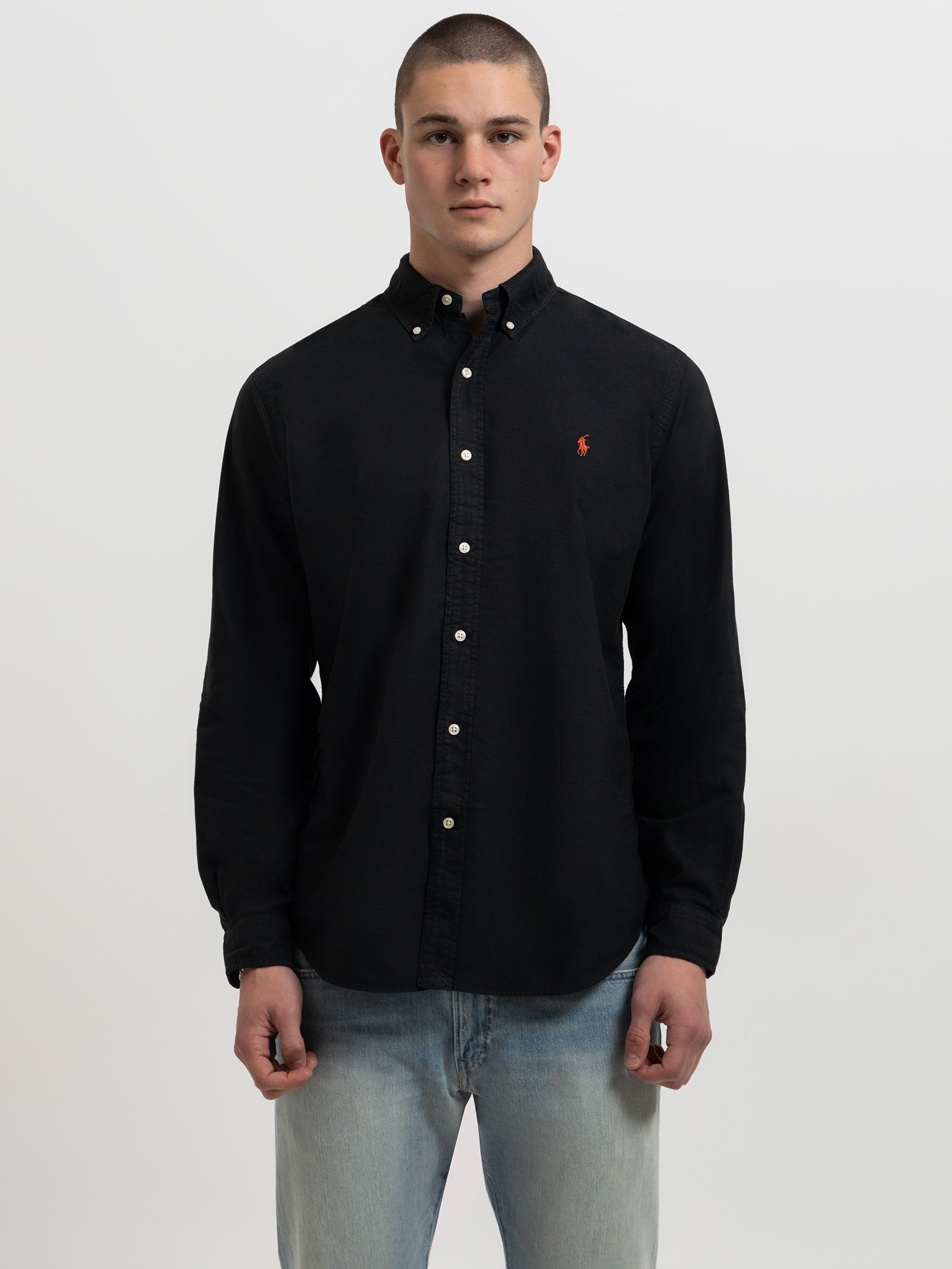 Long Sleeve Embroidered Shirt