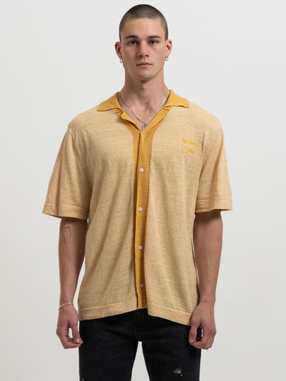 Saloon Knit Shirt in Sunflower